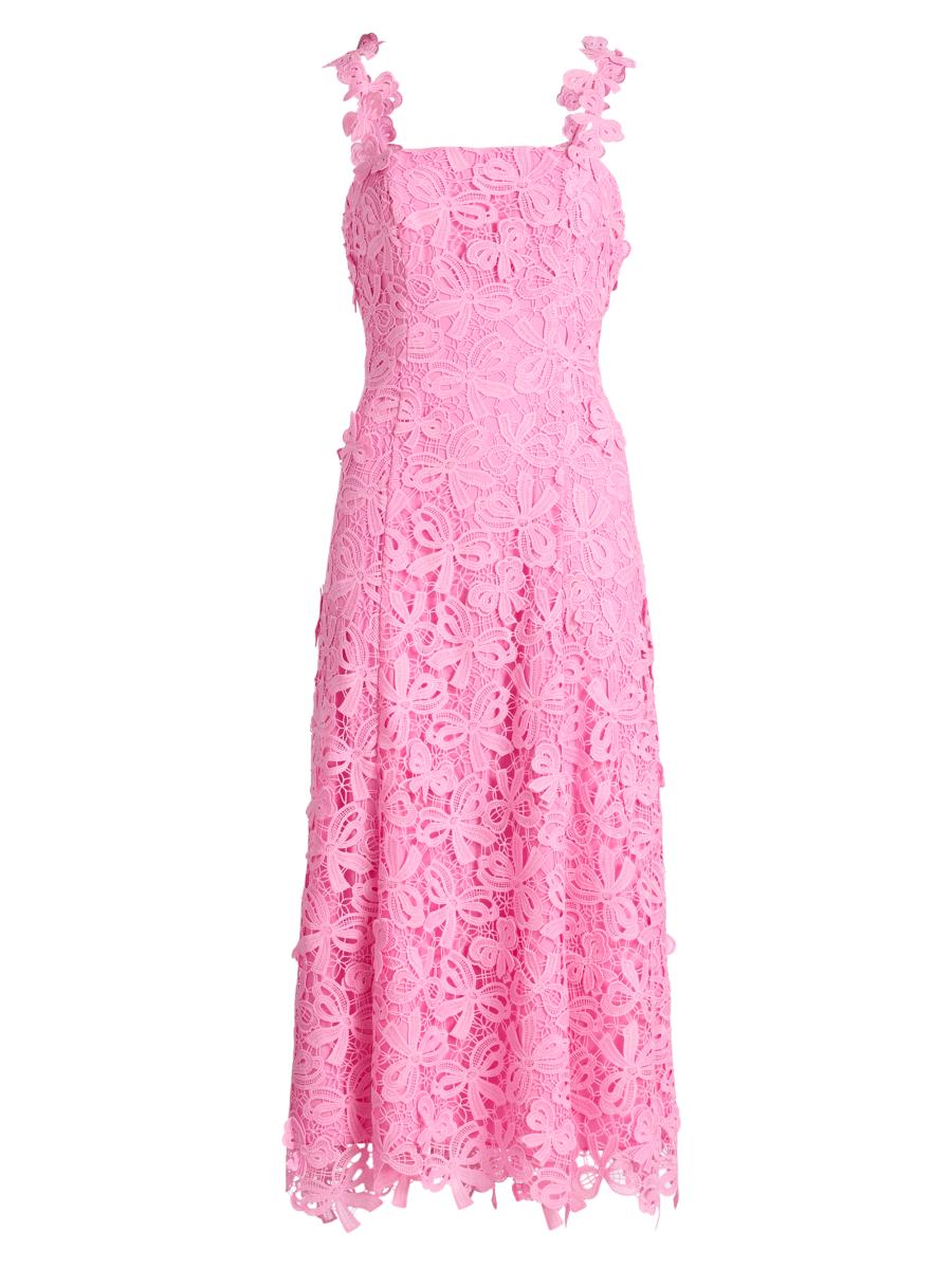 bhldn gabrielle taffeta lace a-line midi dress BHLDN Gabriella A-Line Duchess Satin Midi Dress