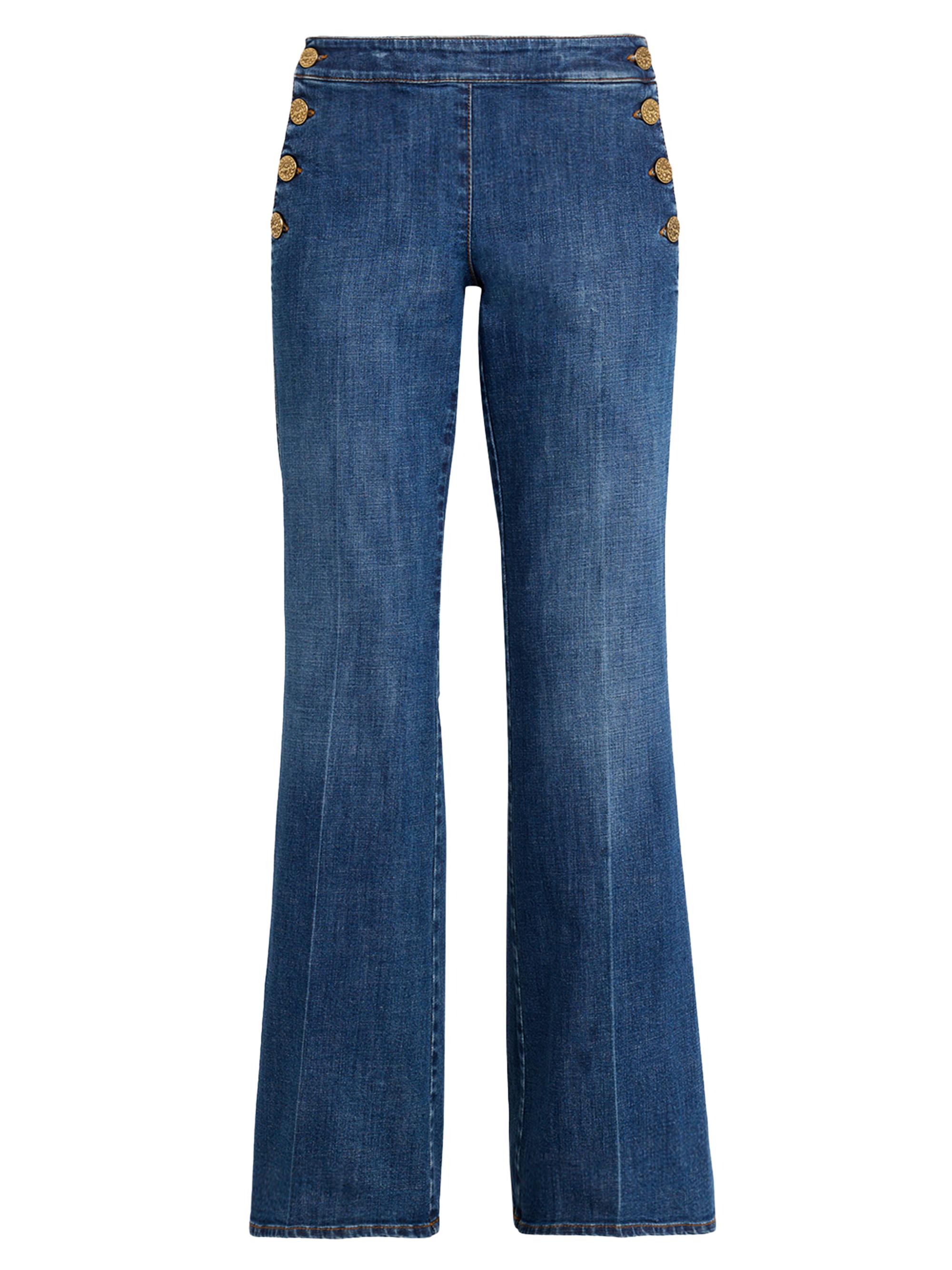 Maison Common Women's Stretch Bootcut Jeans - Blue Multi