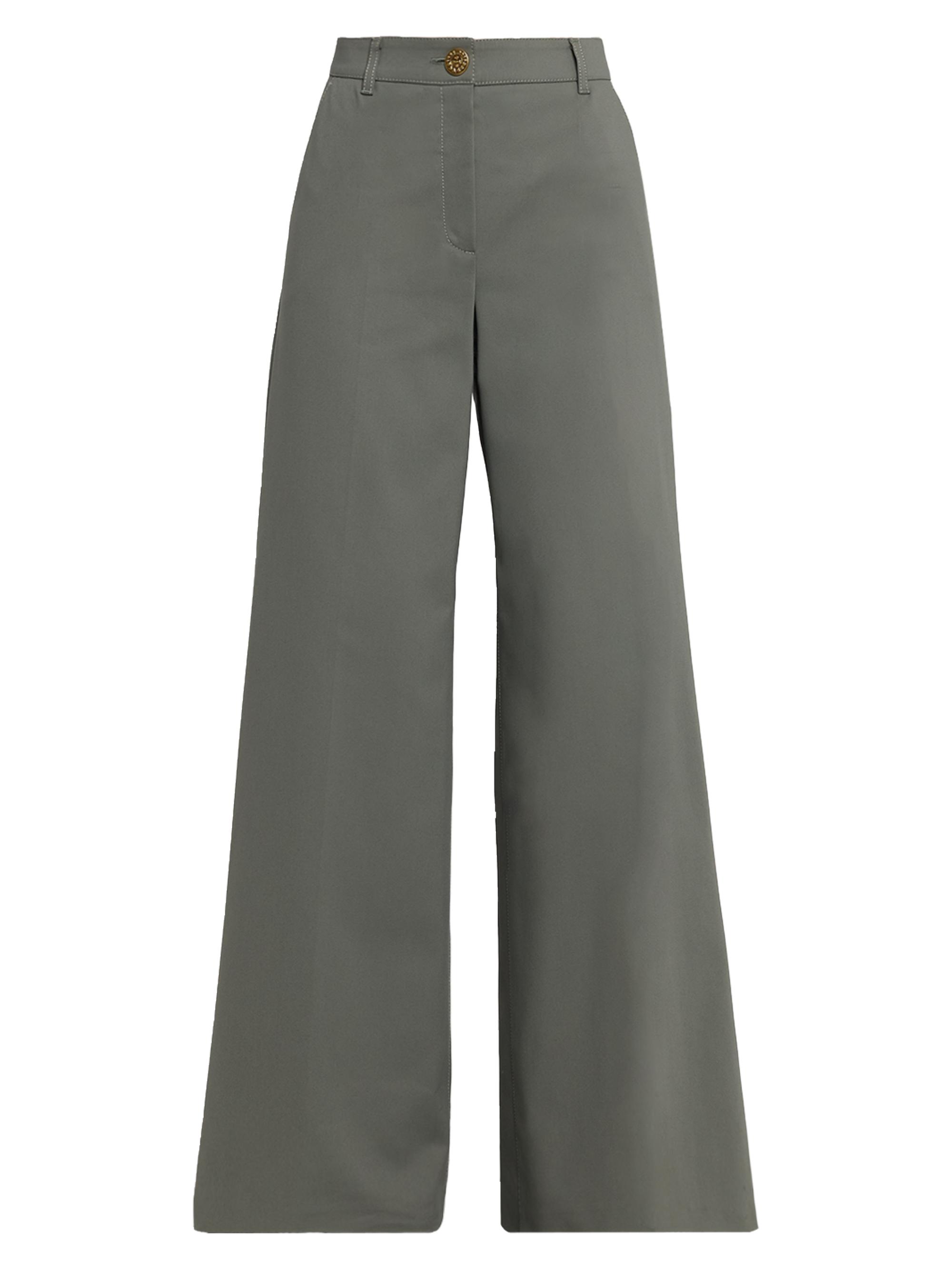 Maison Common Women's Cotton-Blend Wide-Leg Pants - Green