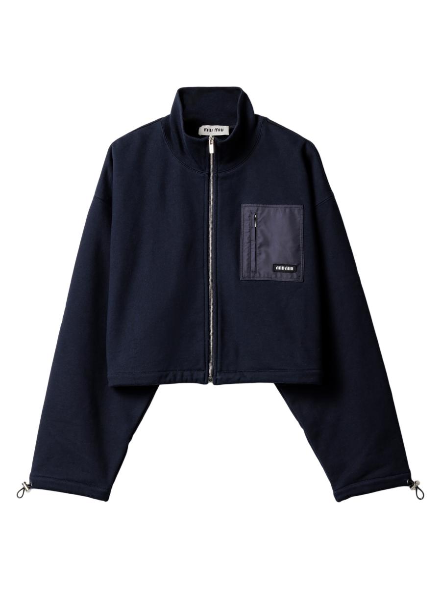 Miu Miu Zippered Fleece Jacket | Saks Fifth Avenue