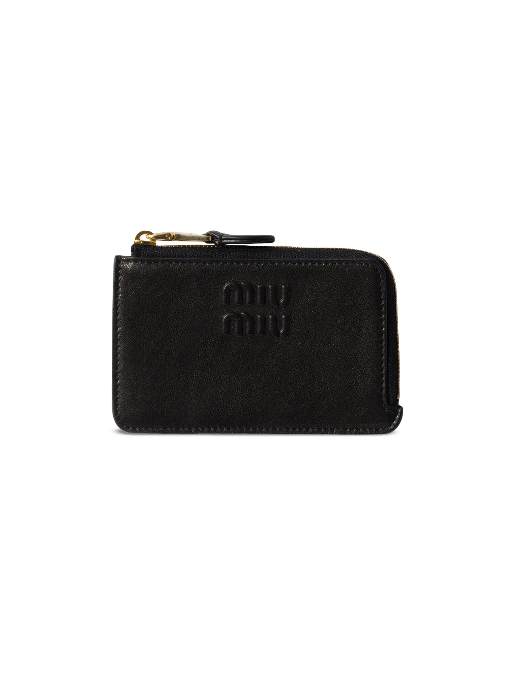 Miu Miu Nappa Leather Card Holder | Saks Fifth Avenue