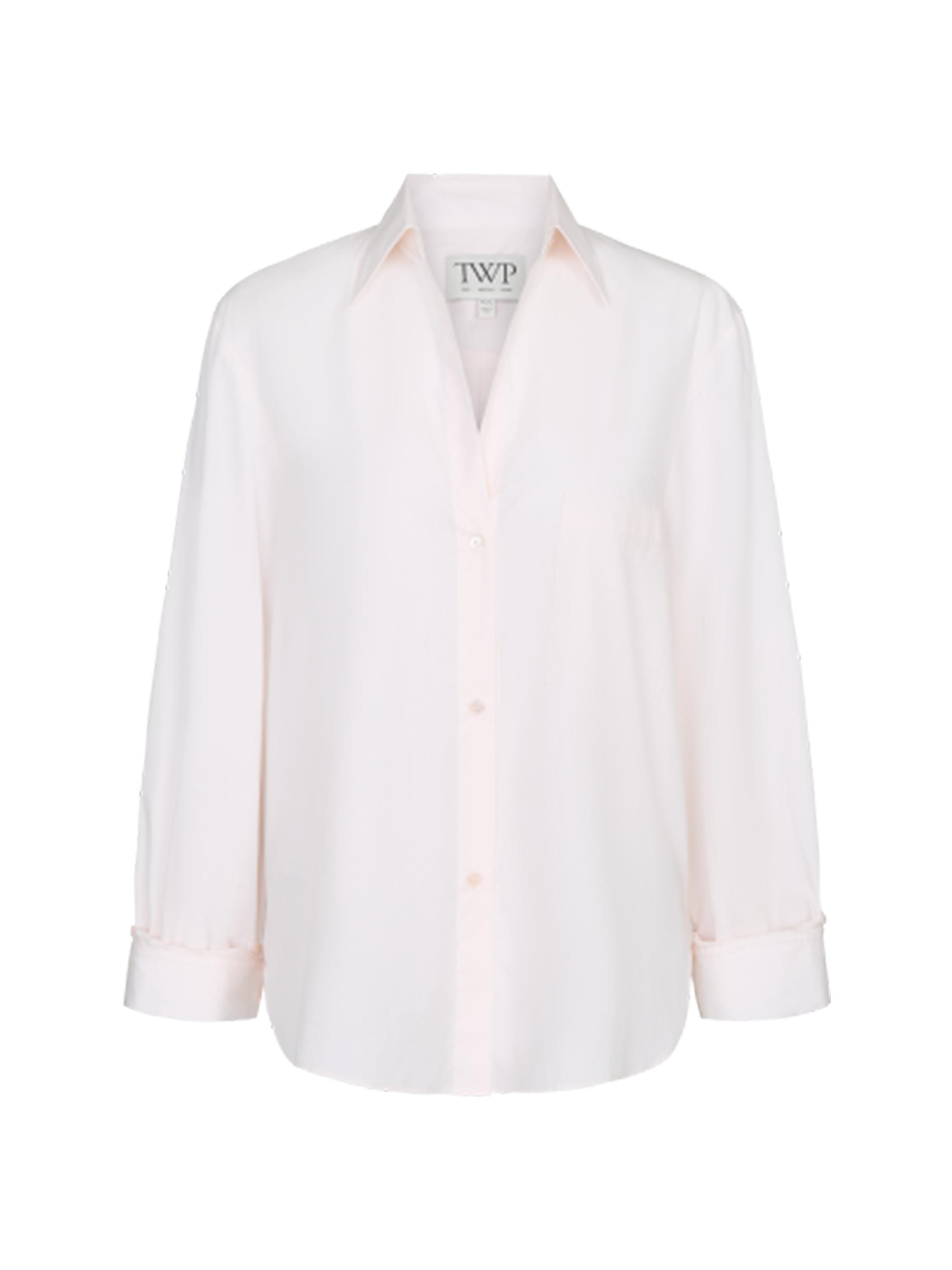 TWP Women's Next Morning Cotton Shirt - Sheer Pink
