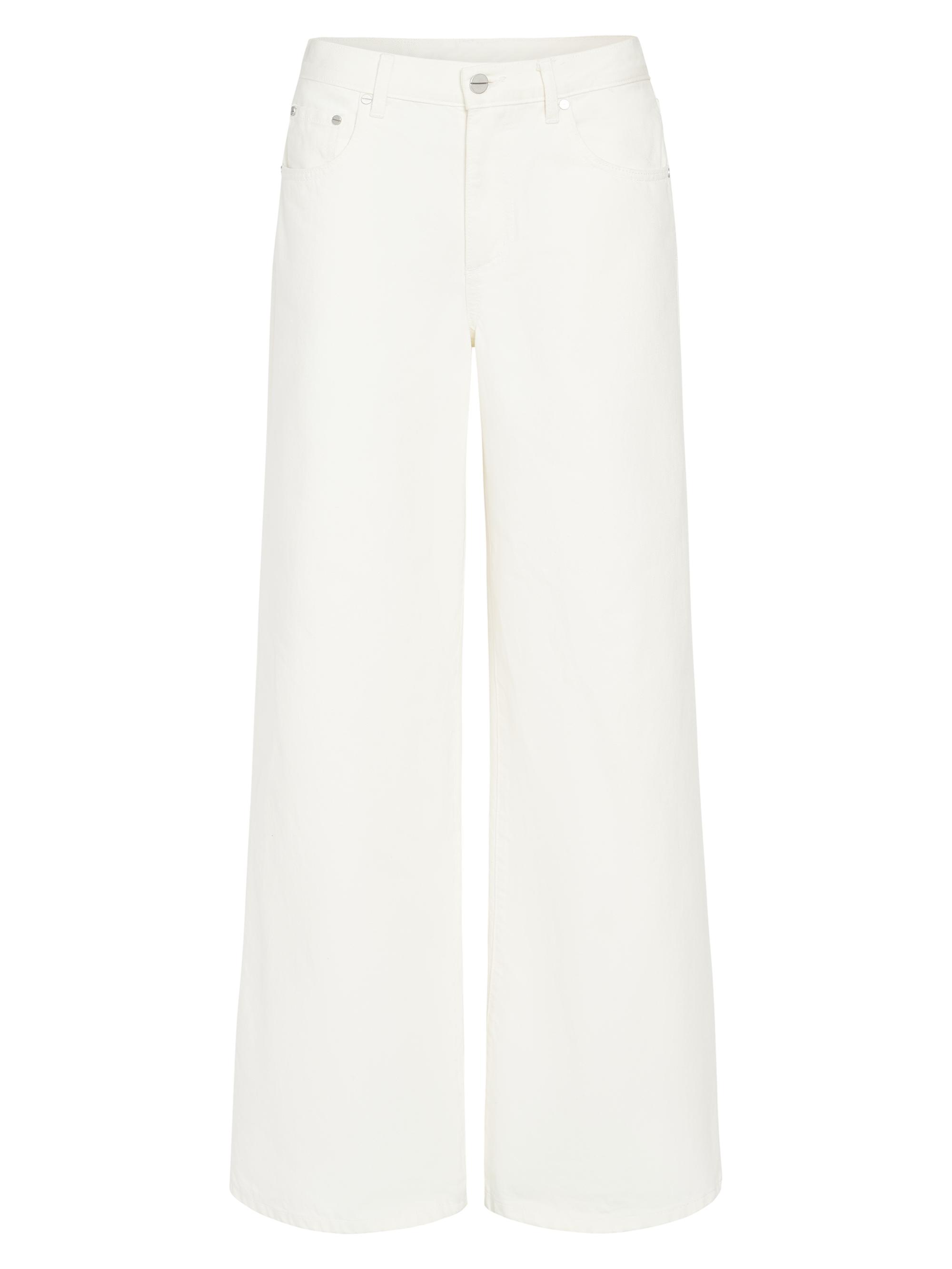 TWP Women's Tiny Dancer Wide-Leg Jeans - White