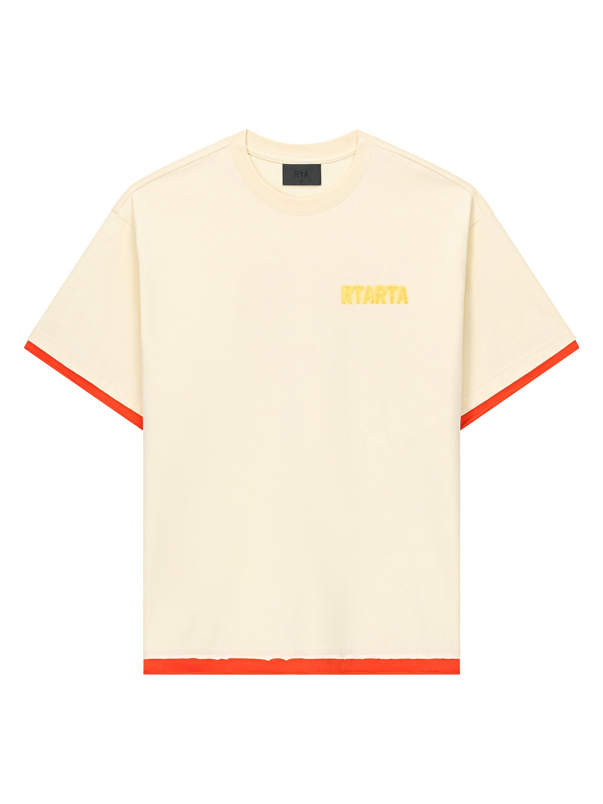 RTA Men's Exodus Elian Double Layered T-Shirt - Raw Sand Rta
