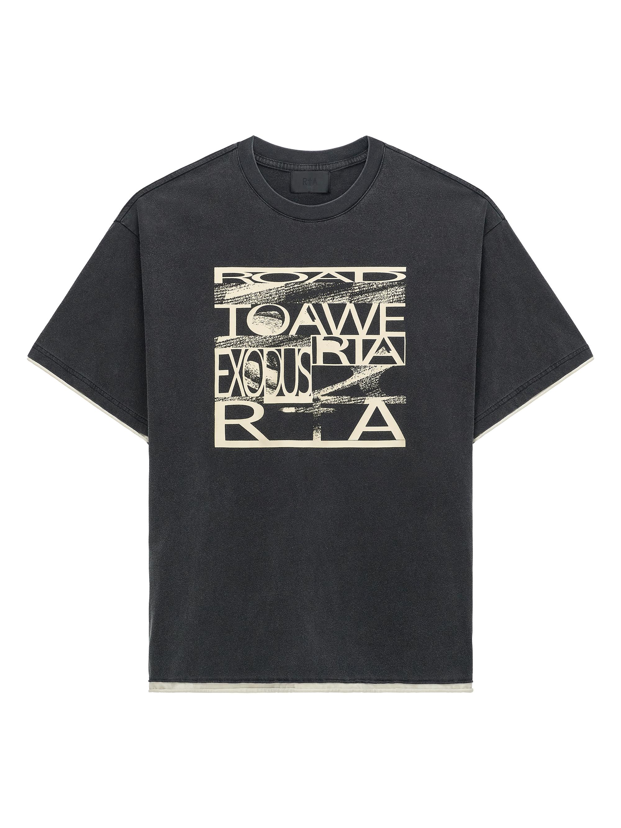 RTA Men's Exodus Elian Logo Graphic Cotton T-Shirt - Black Exodus