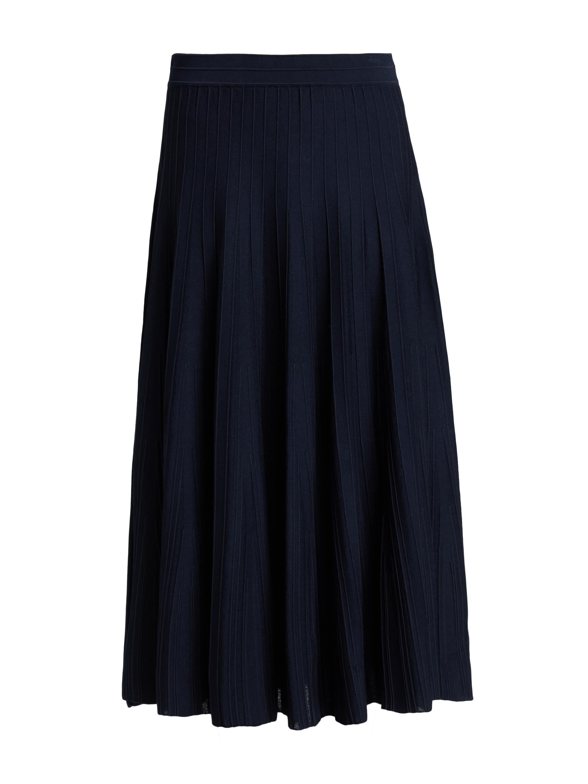 SIMKHAI Women's Margoux Knit Midi-Skirt - Midnight
