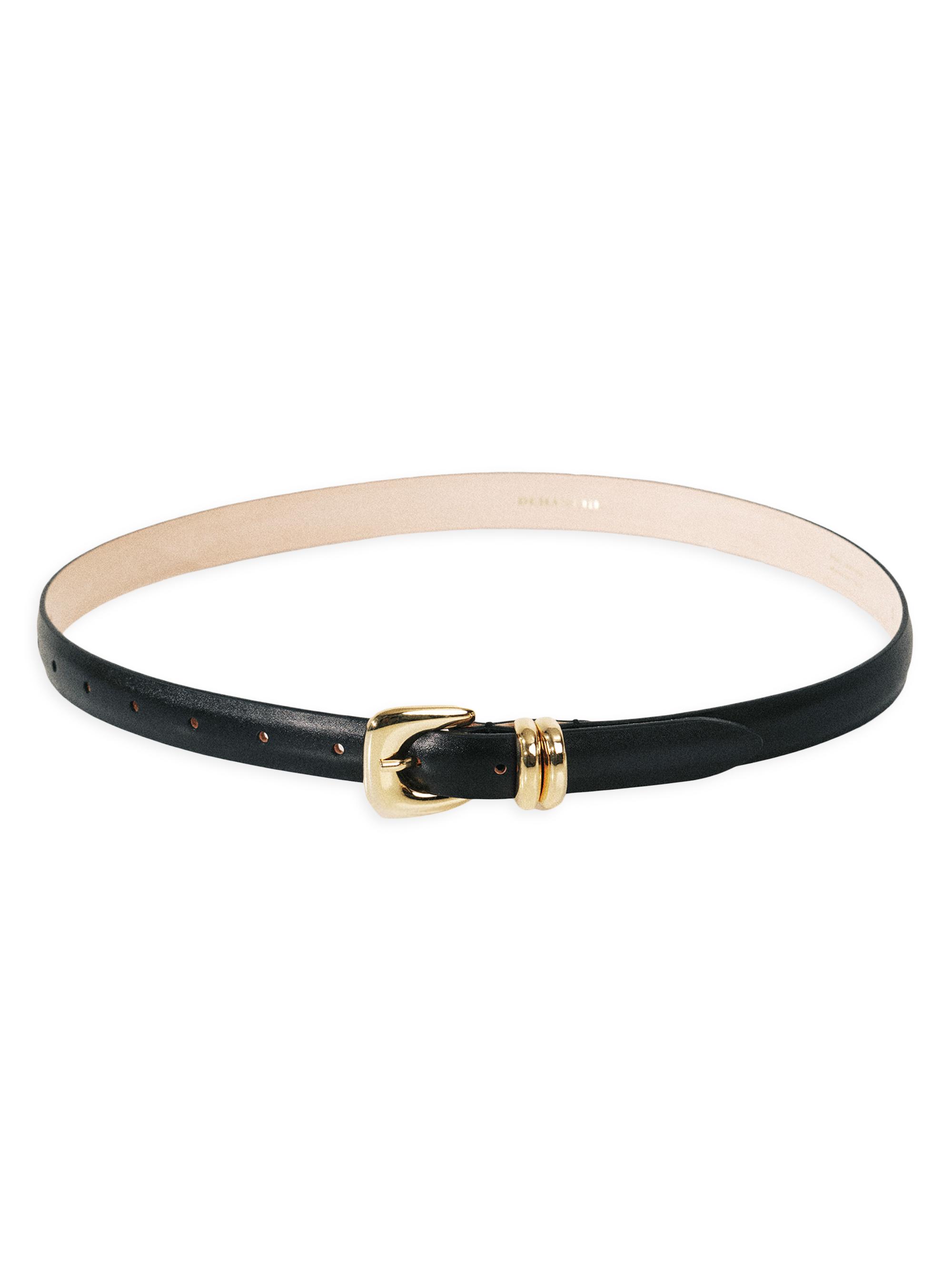 Déhanche Women's Altura Leather Belt - Gold
