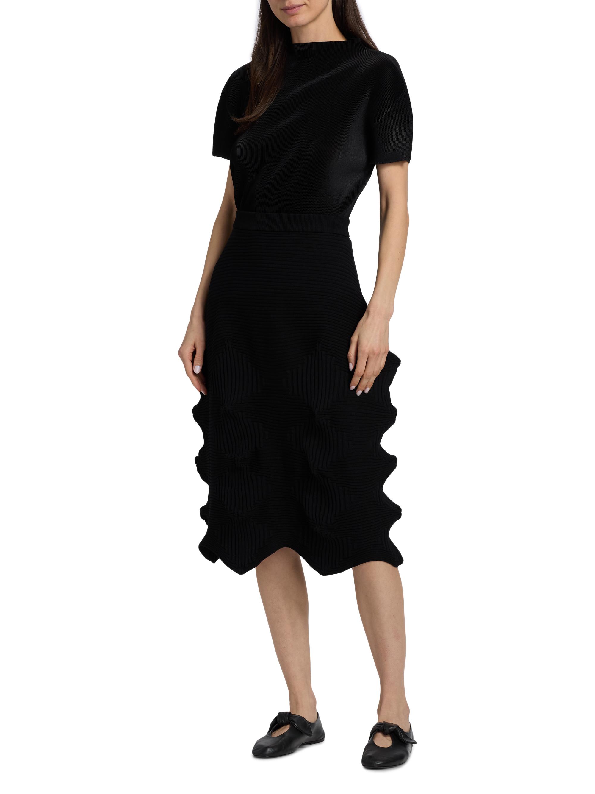 Issey Miyake Linkage Plisse Midi-Skirt | Saks Fifth Avenue