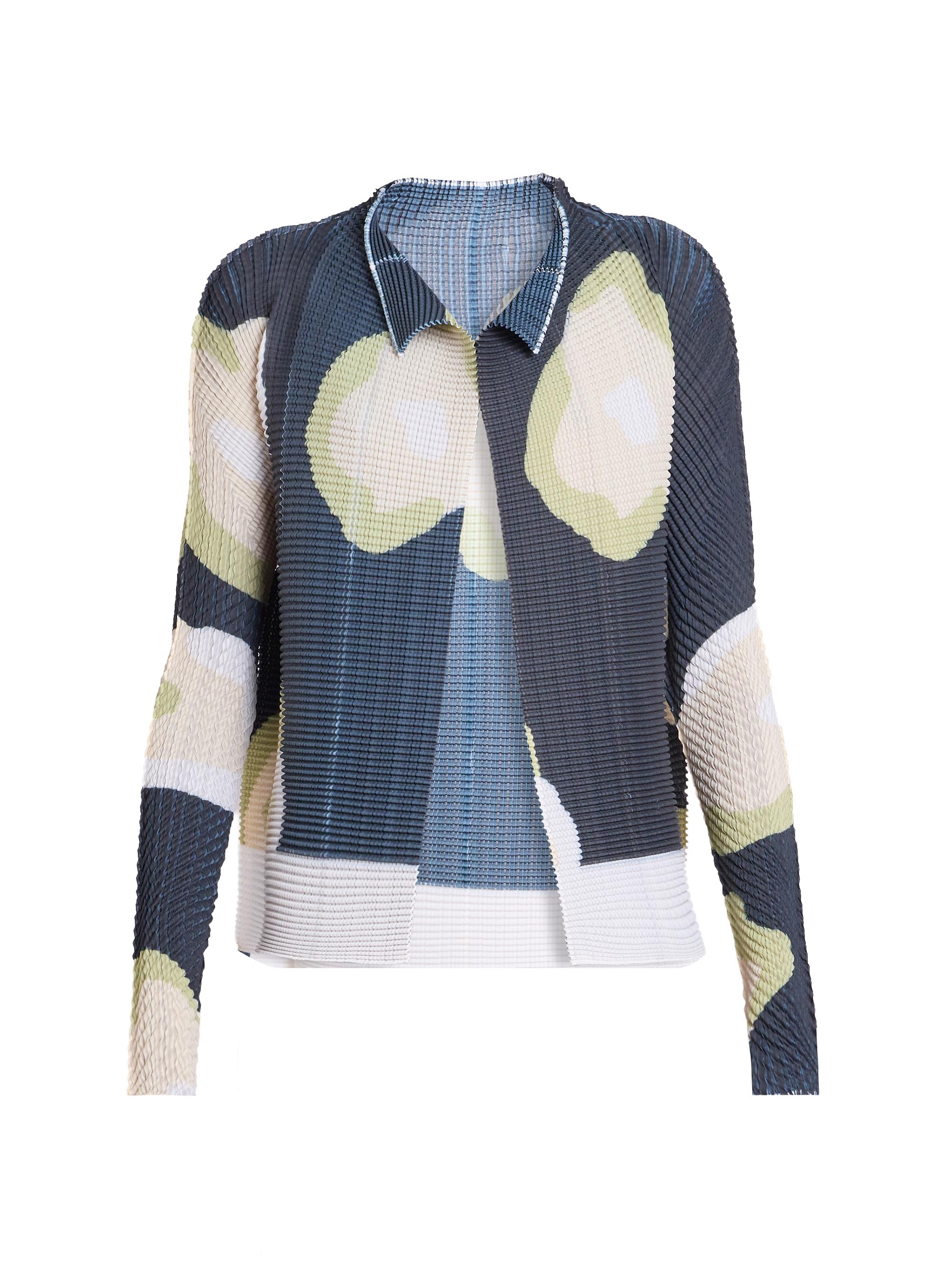 Issey Miyake Verve Pleats Printed Cardigan | Saks Fifth Avenue
