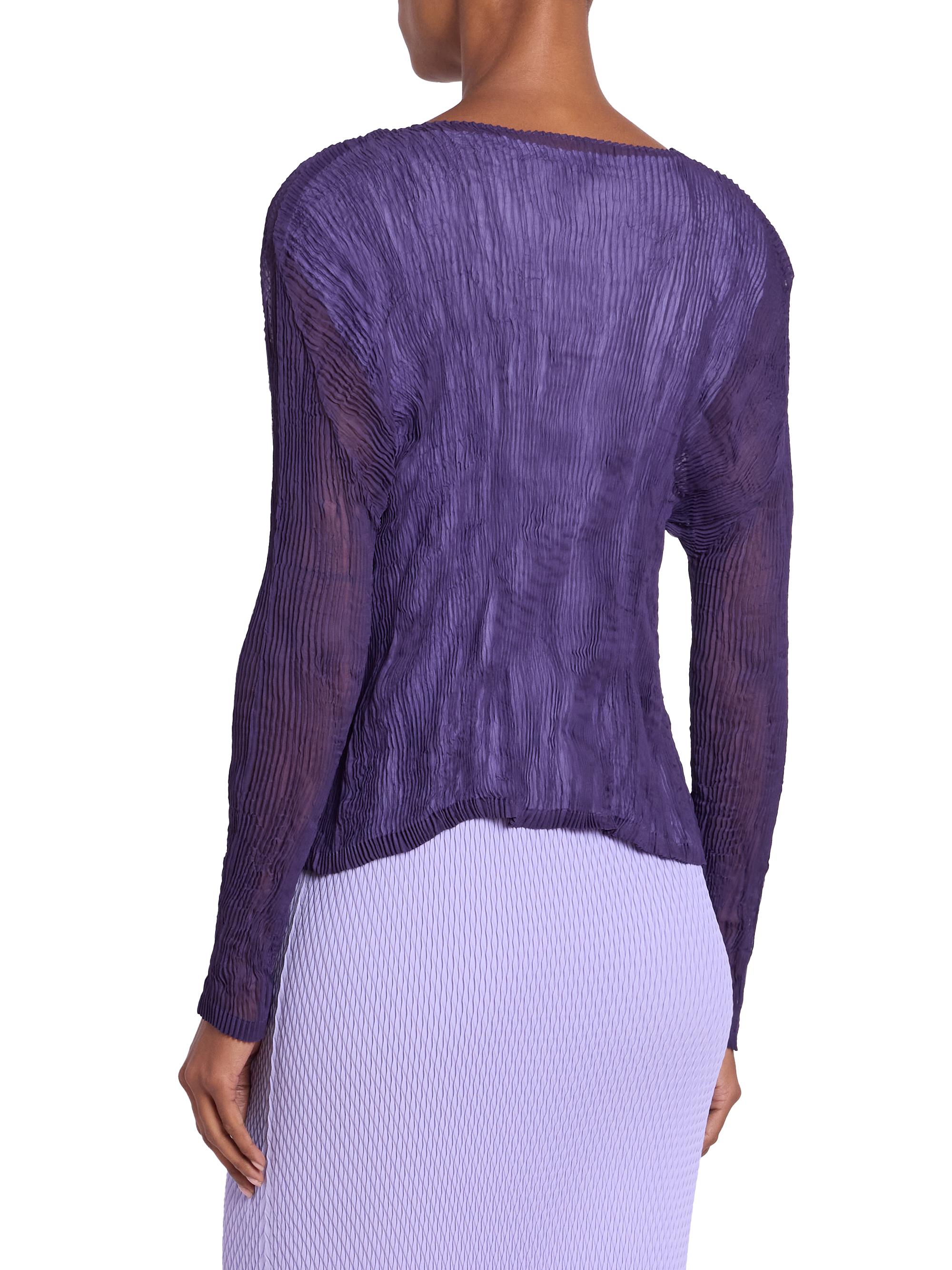 isseymiyake シフォンツイスト パープル Issey Miyake Chiffon Twist 2 Cardigan | Saks Fifth Avenue