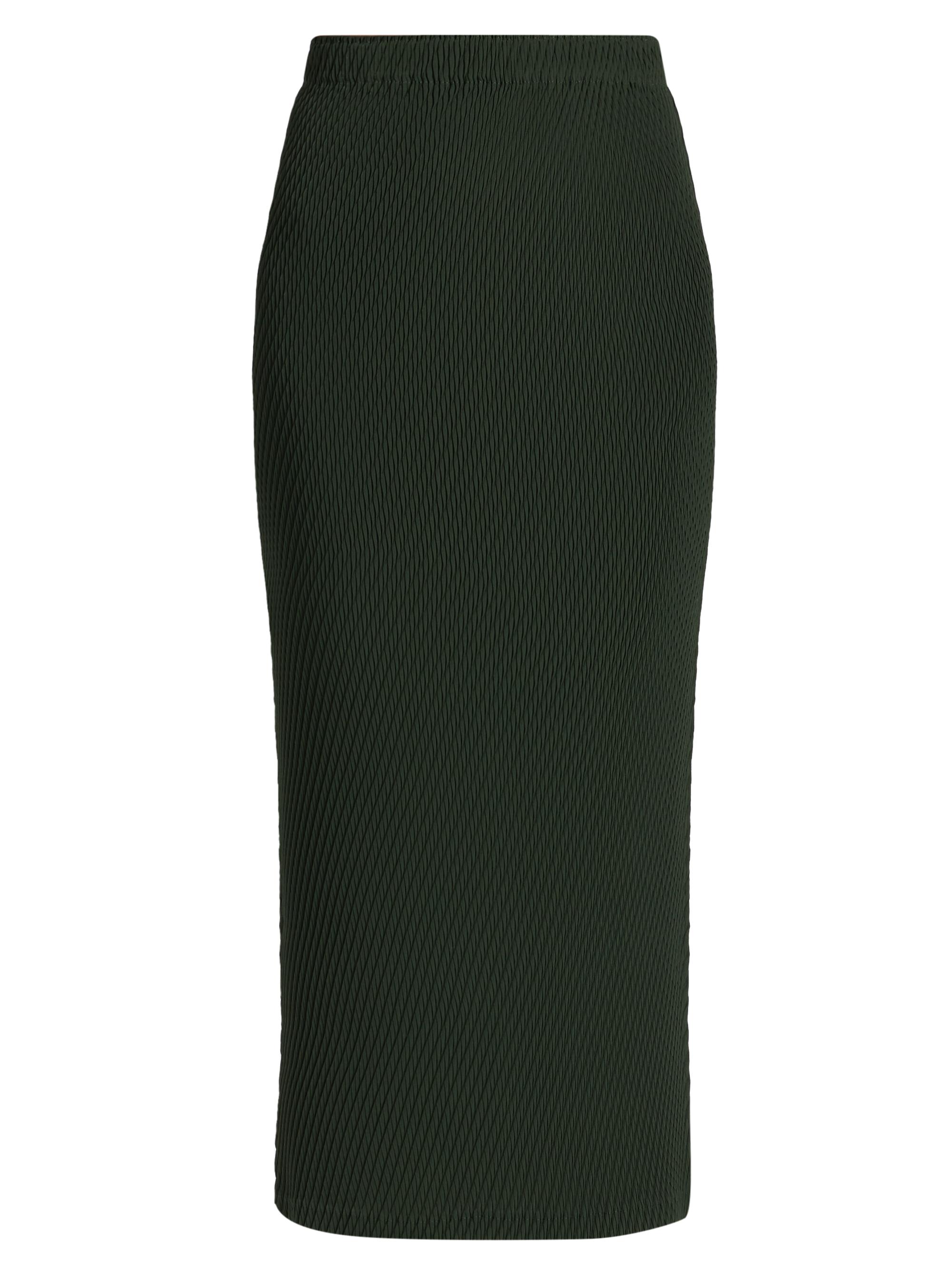 Issey Miyake Women's Rhombus Pleats Midi-Skirt - Dark Green