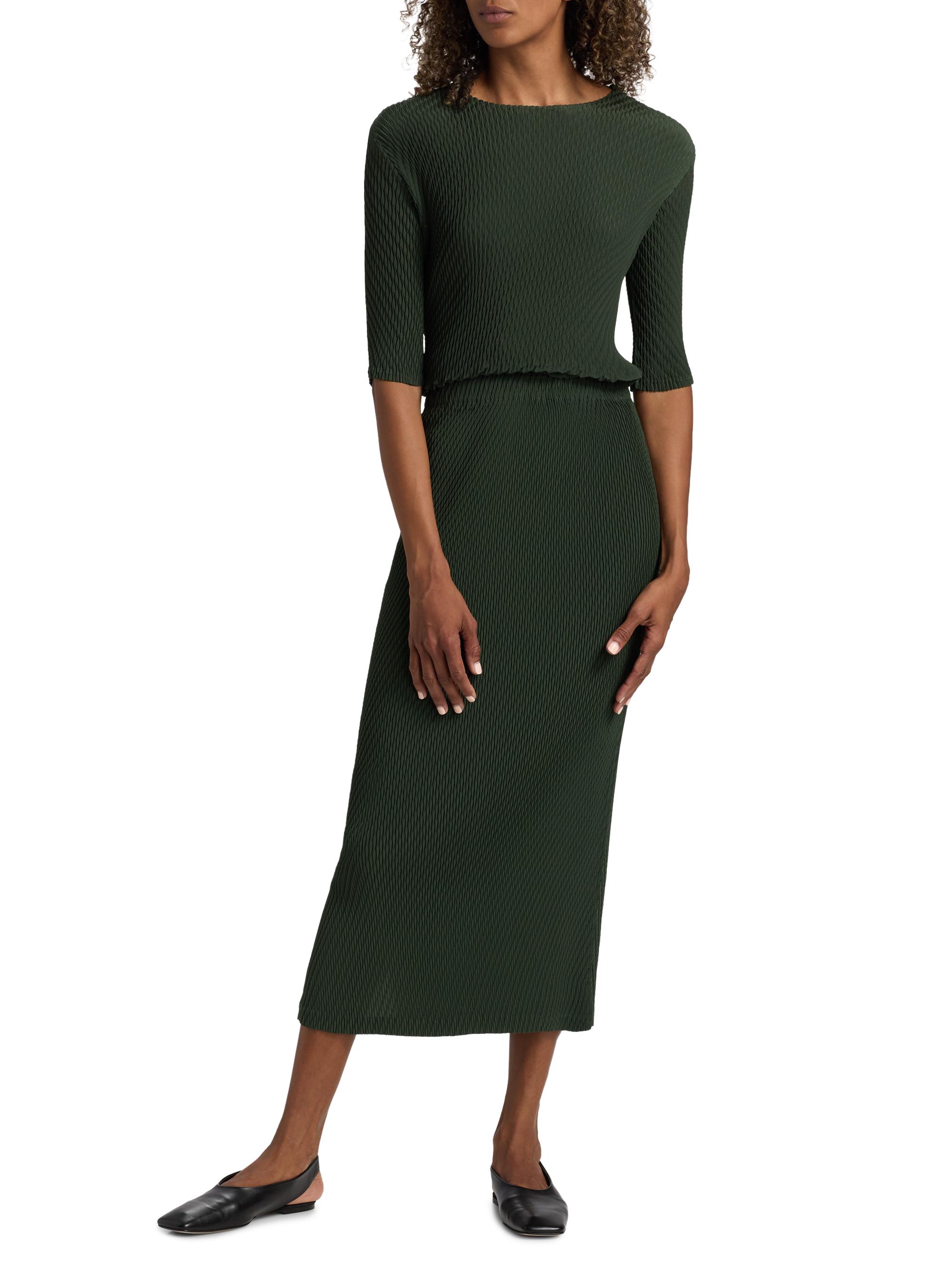 Issey Miyake Rhombus Pleats Midi-Skirt | Saks Fifth Avenue