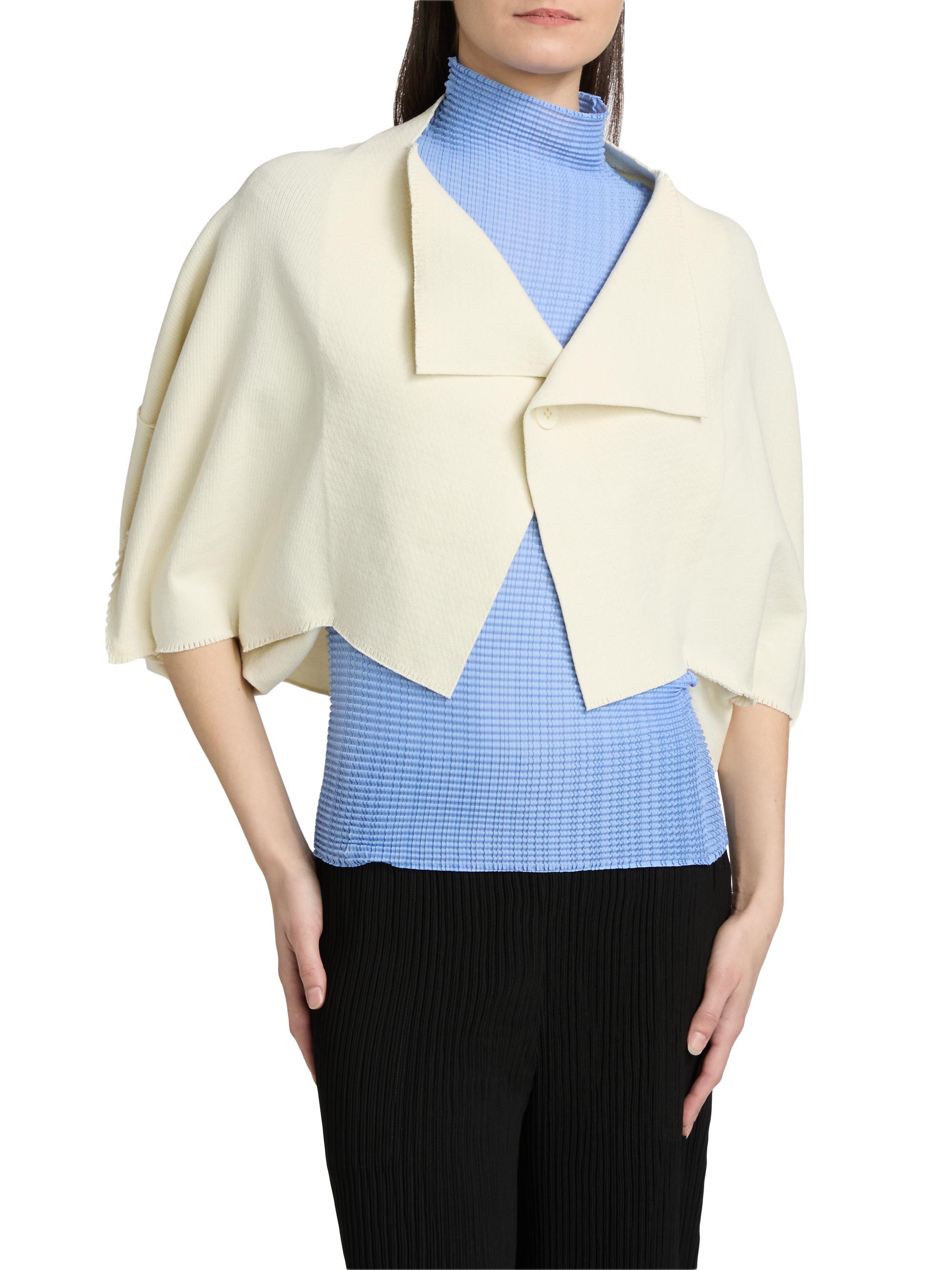 Issey Miyake Campagne Cotton-Blend Cardigan | Saks Fifth Avenue