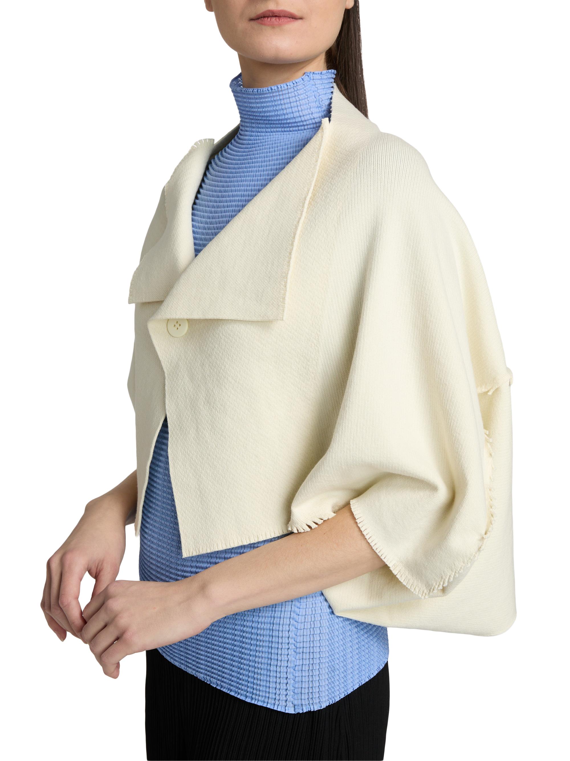 ISSEY MIYAKE 希少！　和紙ニット　カーディガン　ジャケット Issey Miyake Campagne Cotton-Blend Cardigan | Saks Fifth Avenue