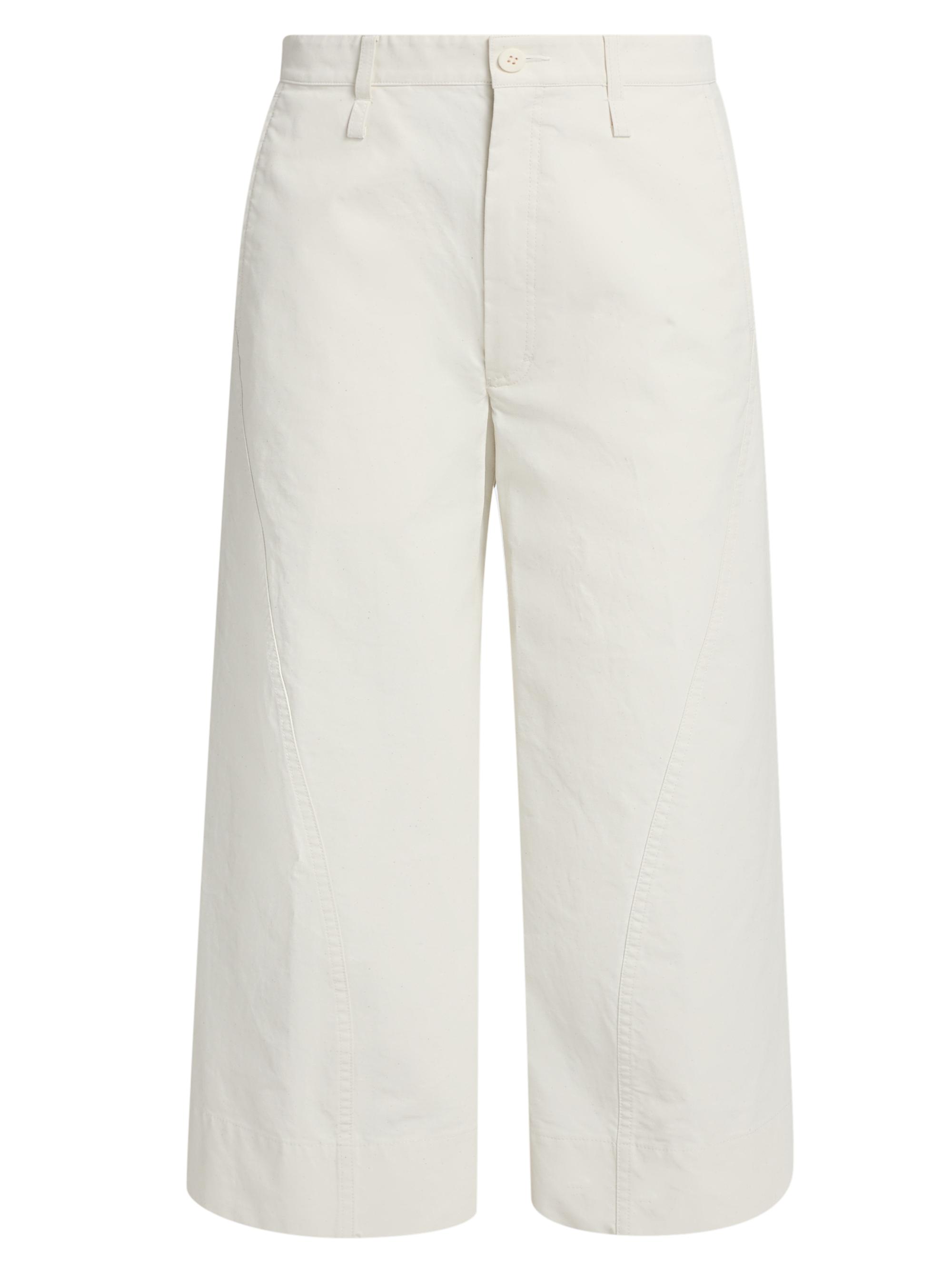 Issey Miyake Women's Wide-Leg Crop Pants - Off White