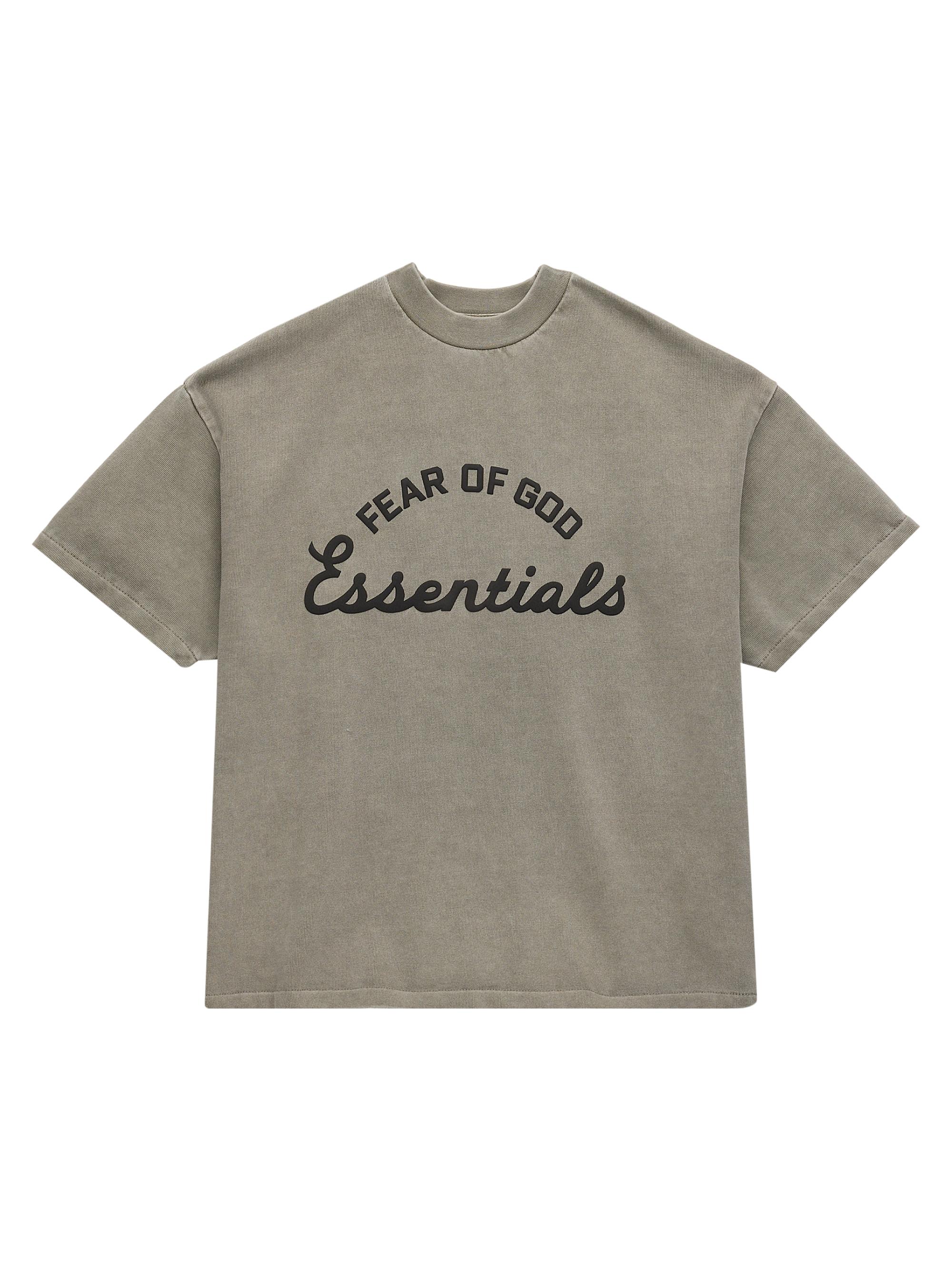 Fear of God Essentials Little Kid's & Kid's Logo Crewneck T-Shirt - Faded Seal | Thumbnail 4
