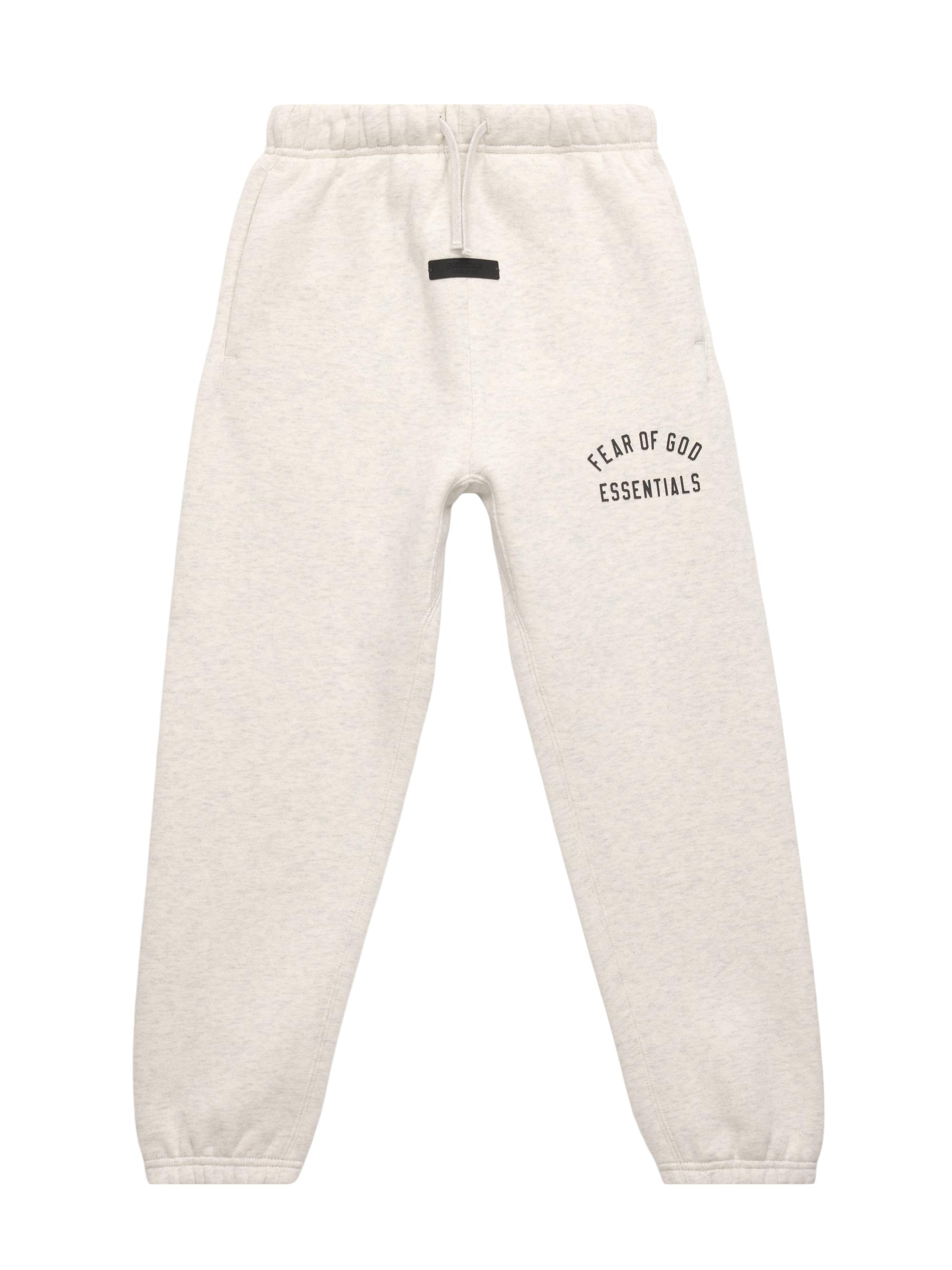 Fear of God Essentials Little Kid's & Kid's Logo Fleece Joggers - Oatmeal Heather | Thumbnail 3