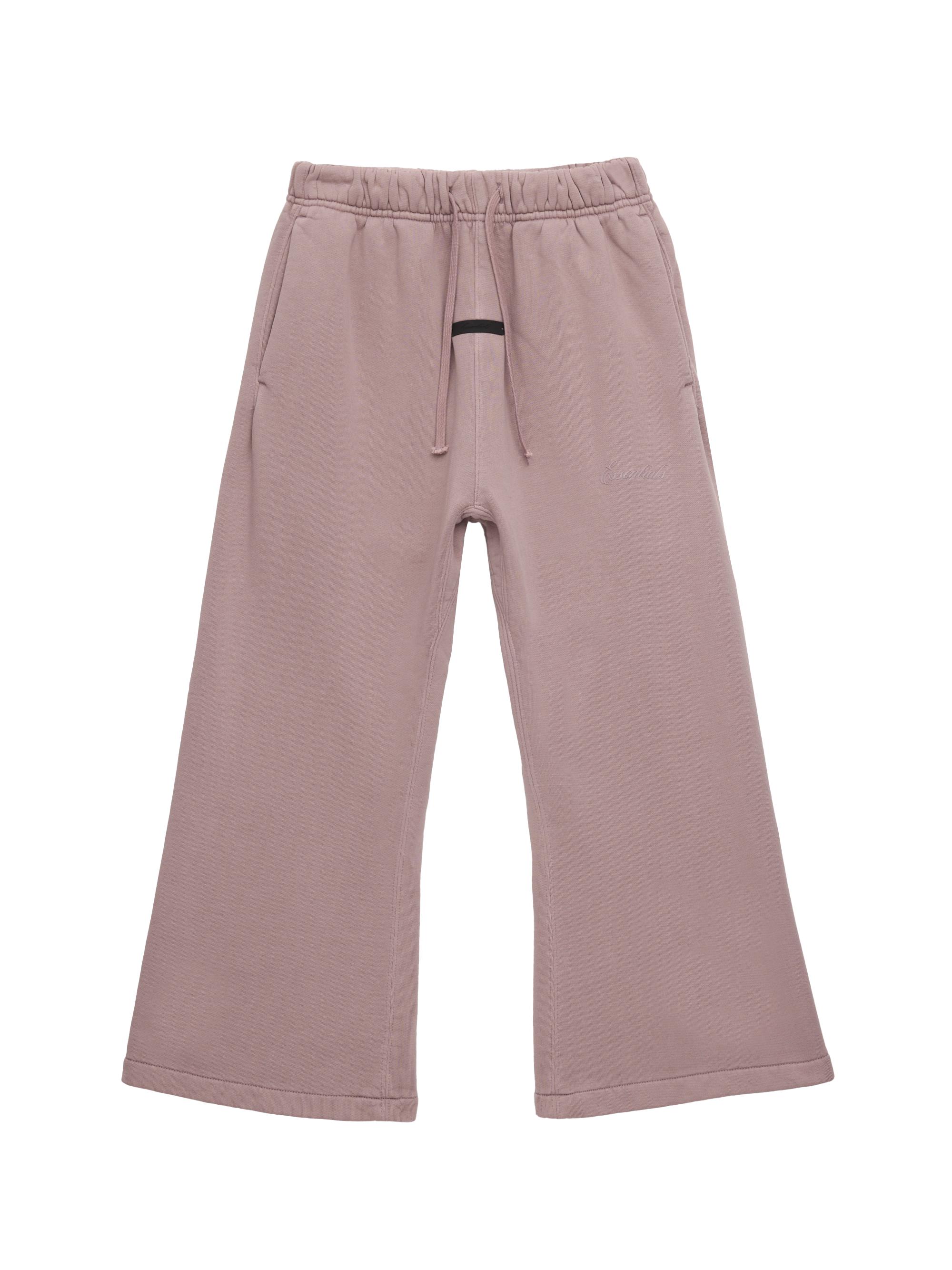 Fear of God Essentials Little Kid's & Kid's Logo Wide-Leg Sweatpants - Faded Mauve | Thumbnail 3