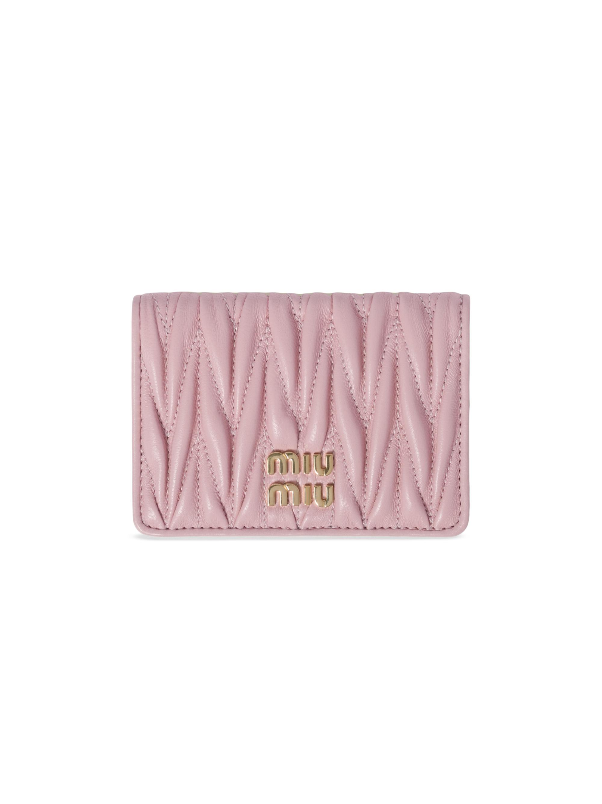 Miu Miu Small Matelassé Nappa Leather Wallet | Saks Fifth Avenue