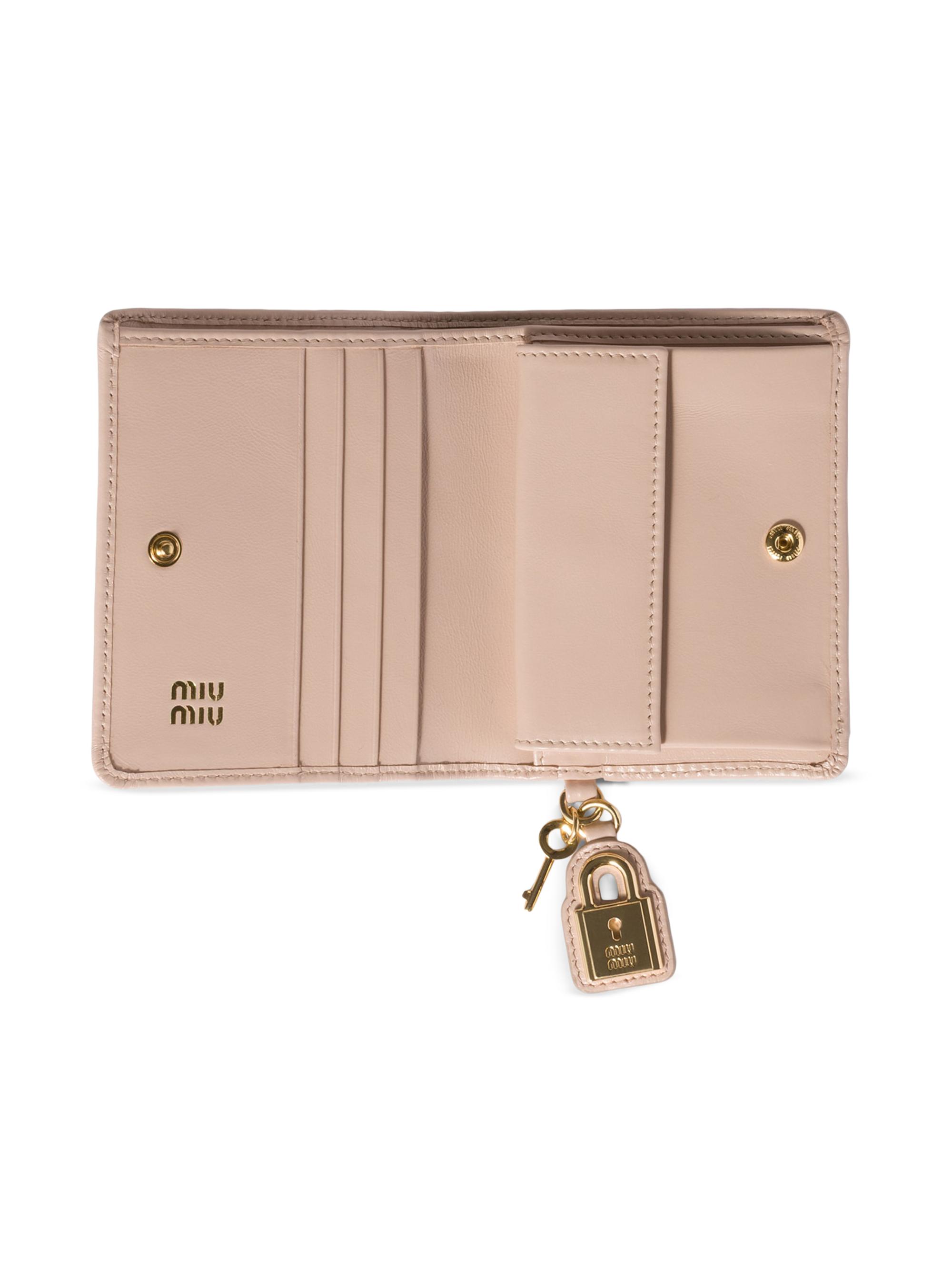 Miu Miu Small Leather Wallet | Saks Fifth Avenue
