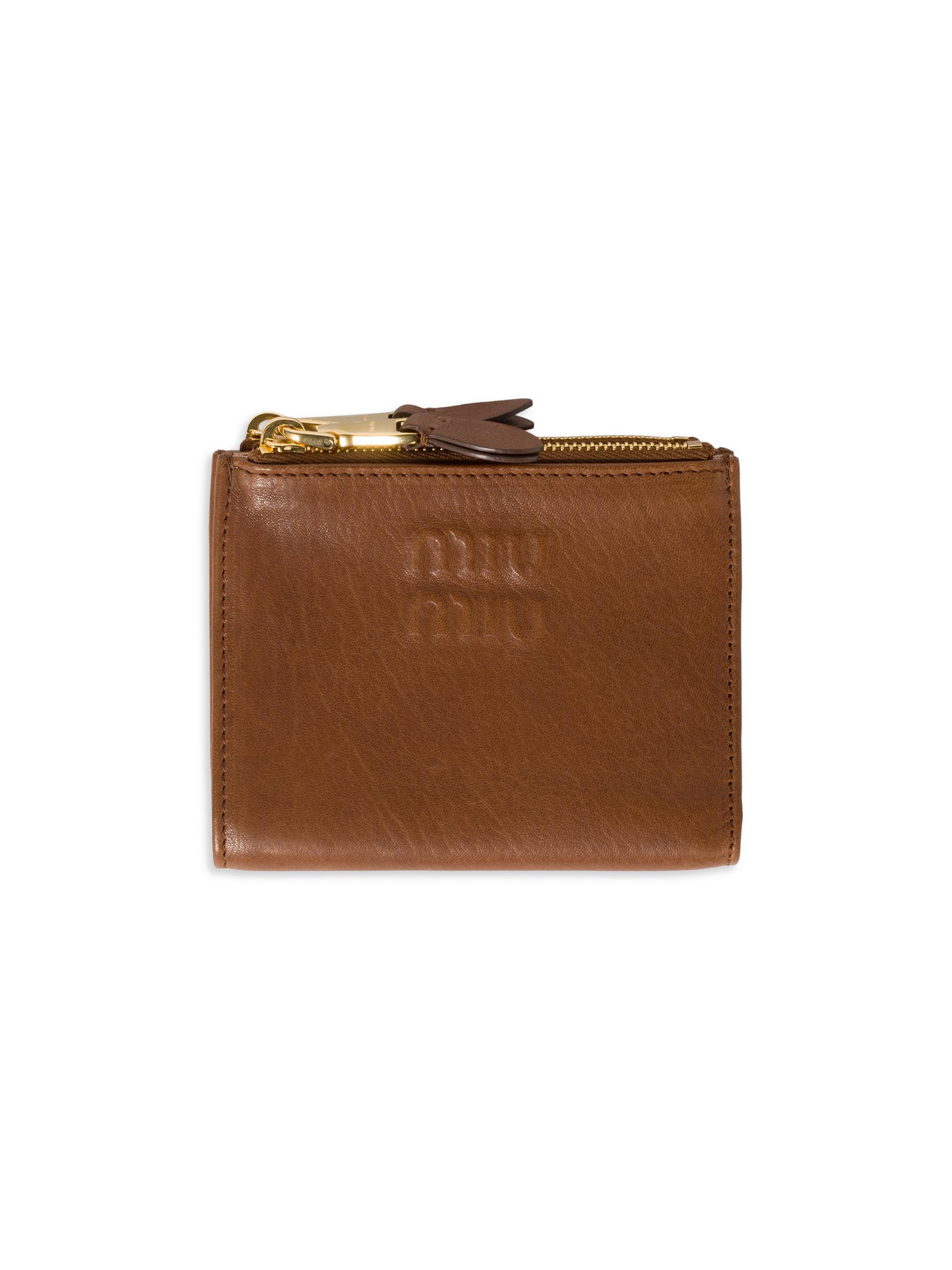 Miu Miu Small Leather Wallet | Saks Fifth Avenue