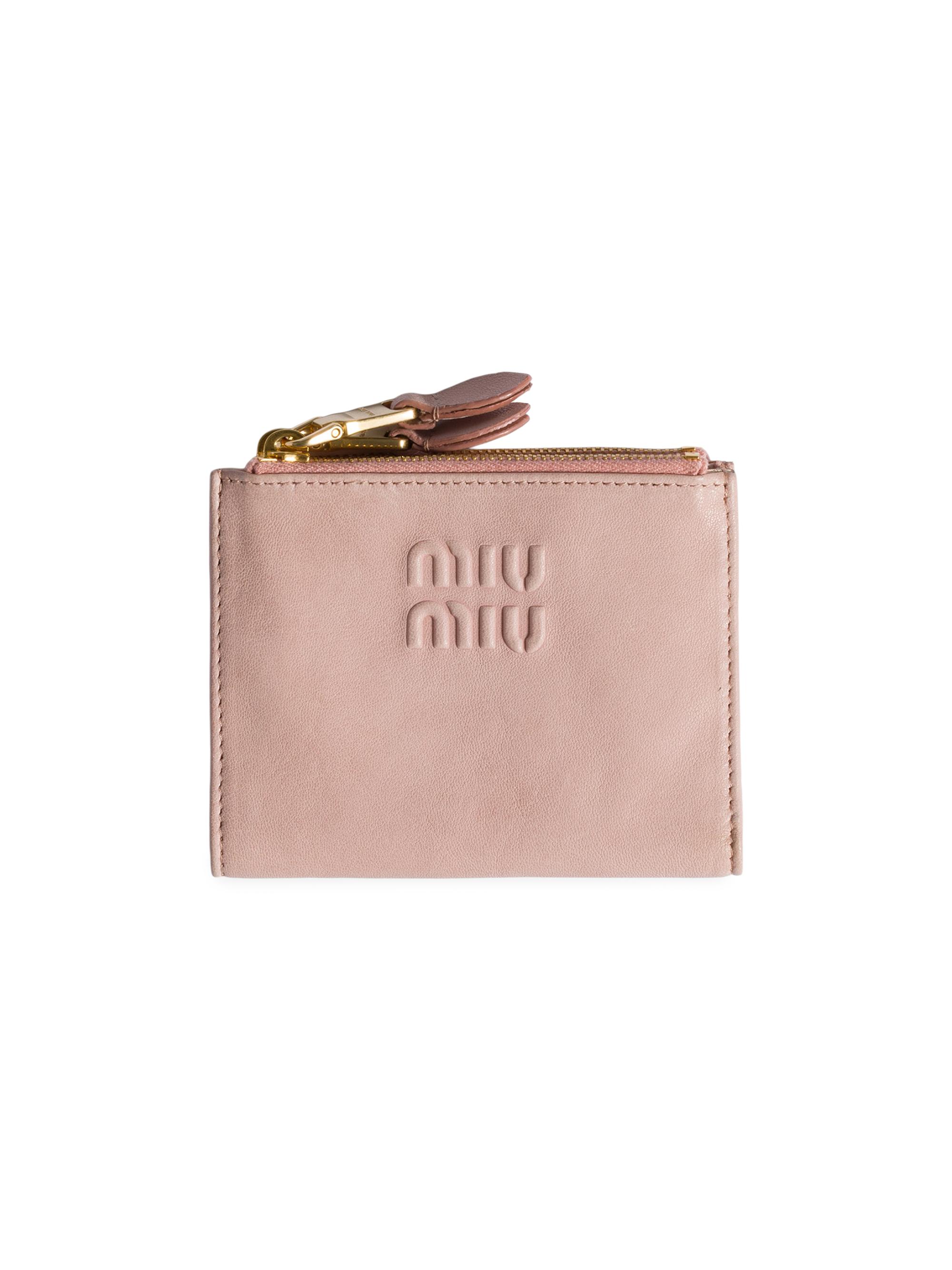 Miu Miu Women's  Nappa Leather Wallet - Pink
