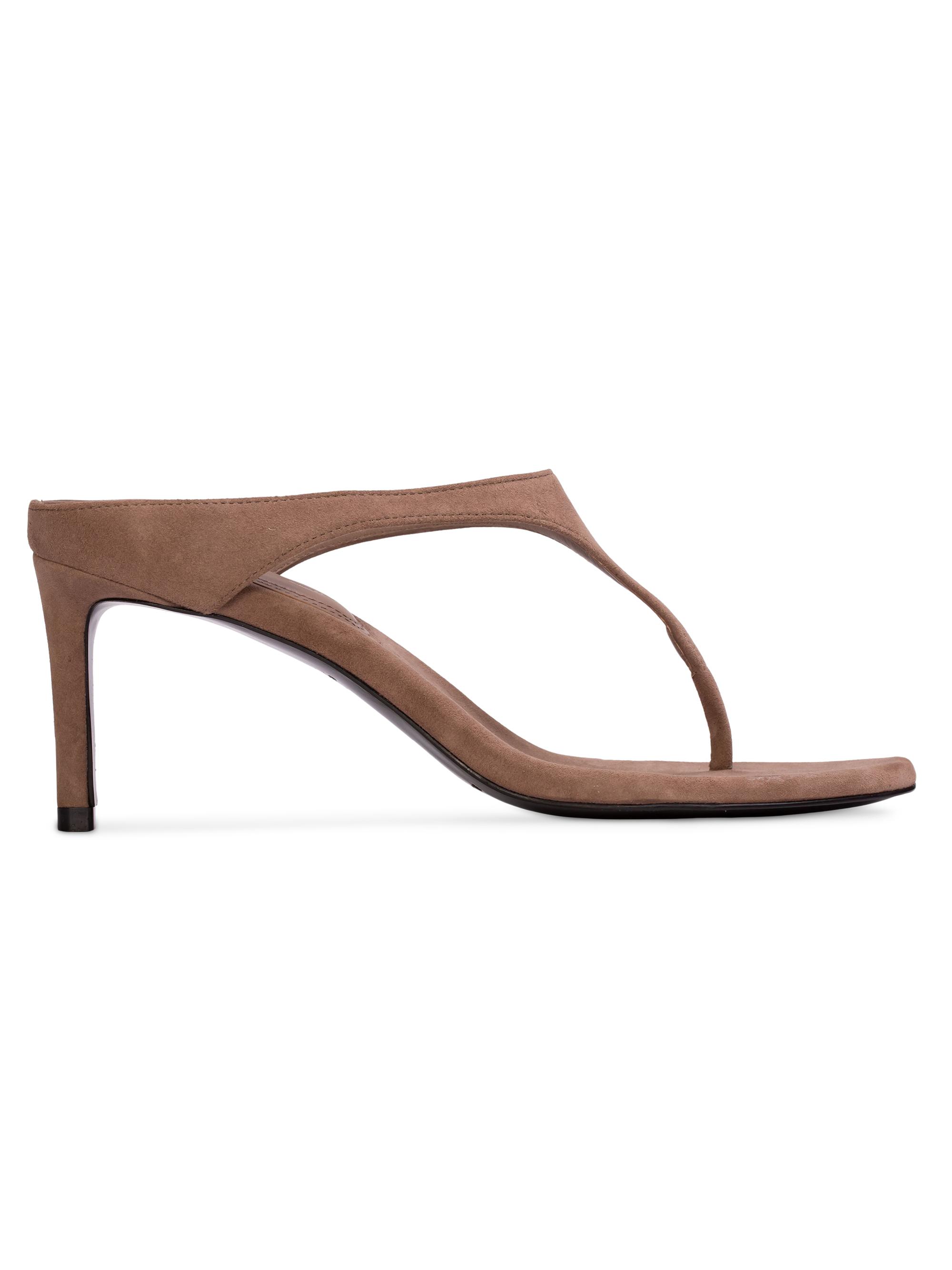 Black Suede Studio Women's Laurel 65MM Suede Mules - Taupe Suede