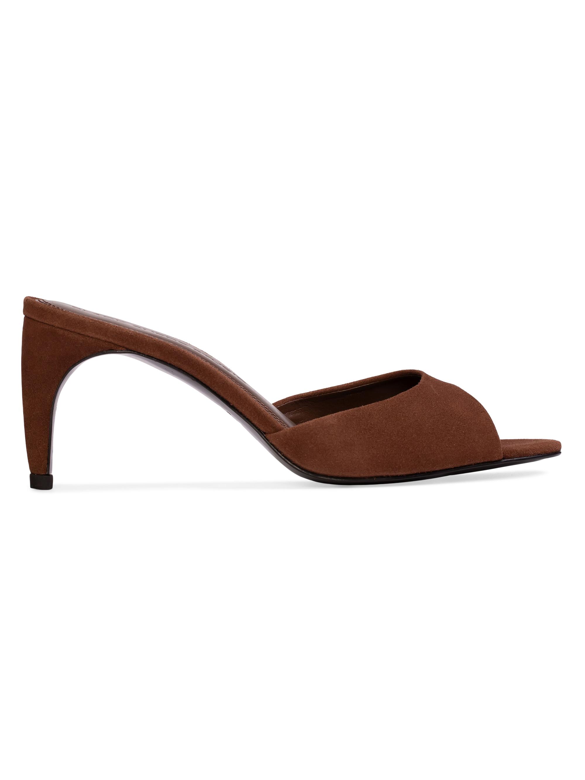 Black Suede Studio Women's Jazz 70MM Suede Mules - Brownie Suede