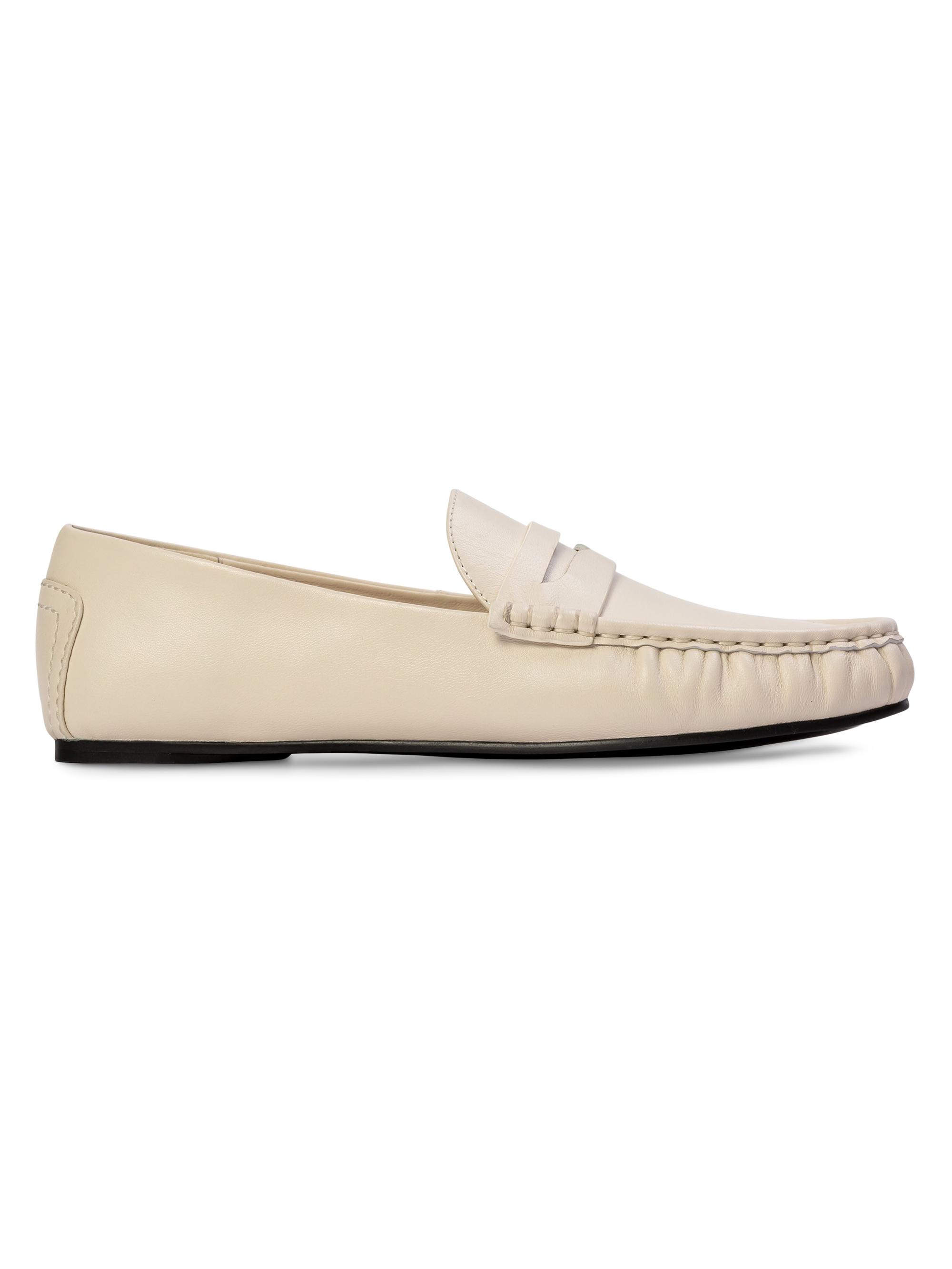 Black Suede Studio Women's Darlyn Leather Mocassin Loafers - Coconut Leather | Thumbnail 7