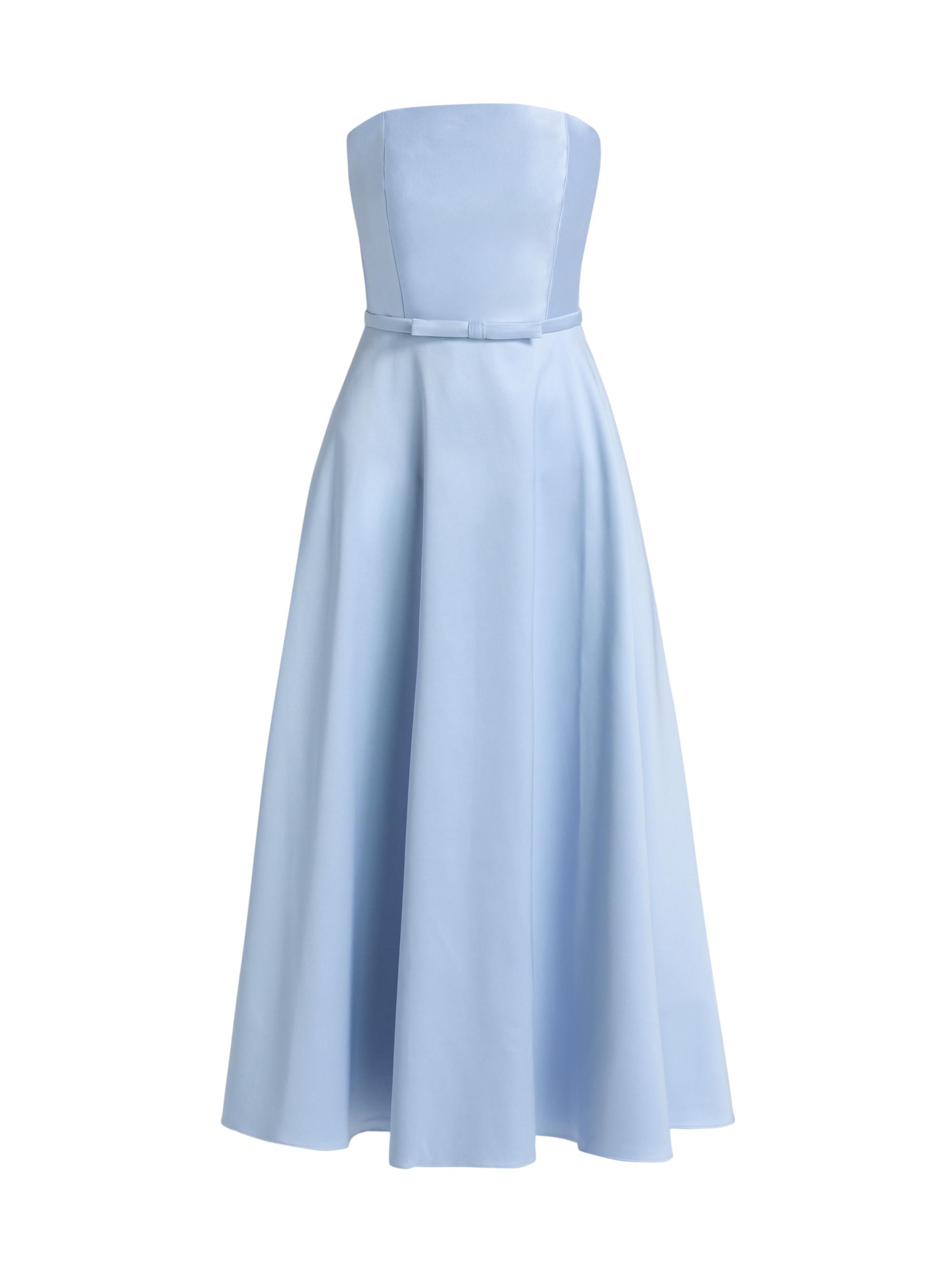 Sachin & Babi Women's Darian Satin Strapless Cocktail Midi-Dress - Ice Blue