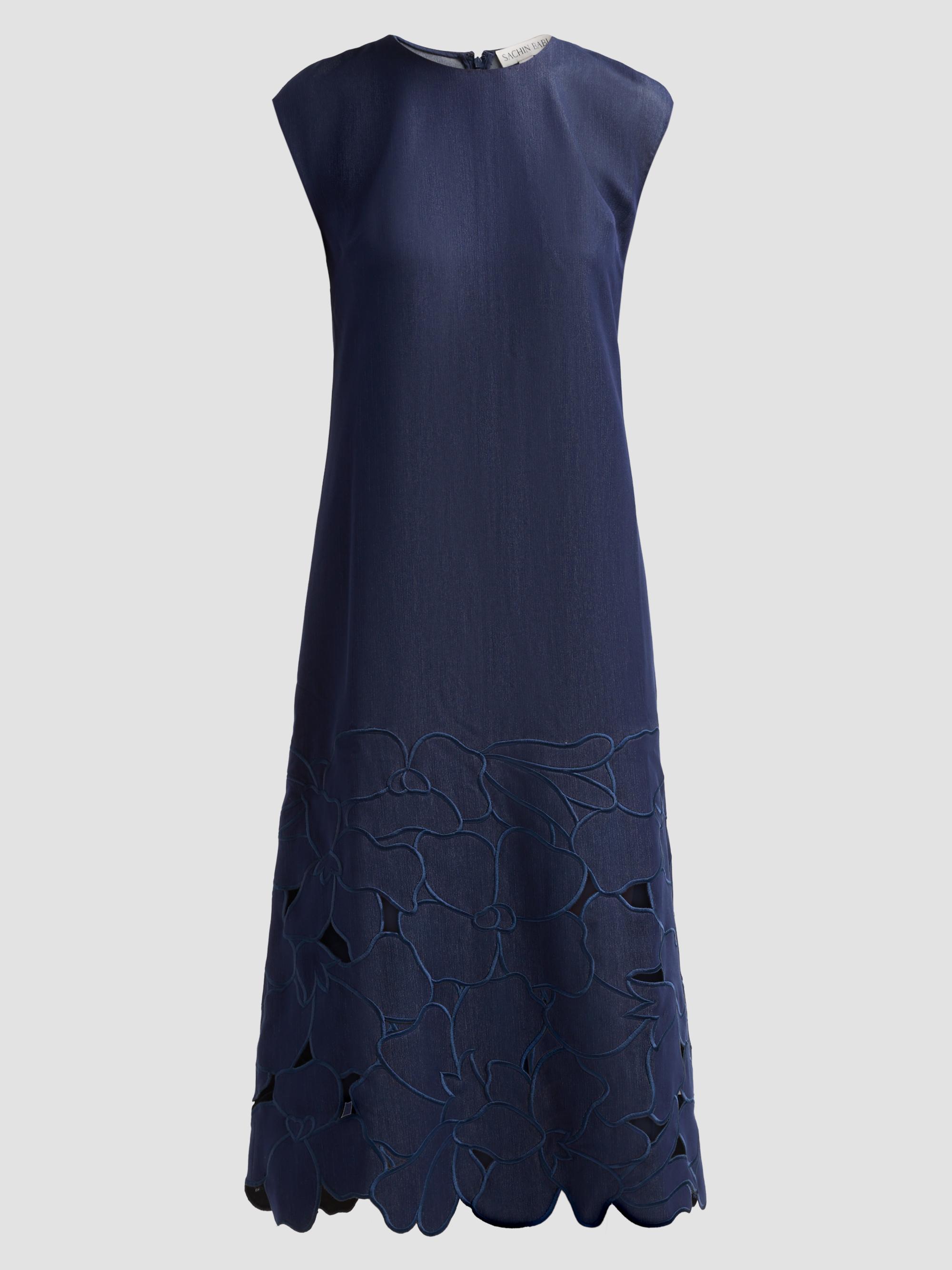 guipure lace shift dress Apricot Guipure Lace Shift Dress