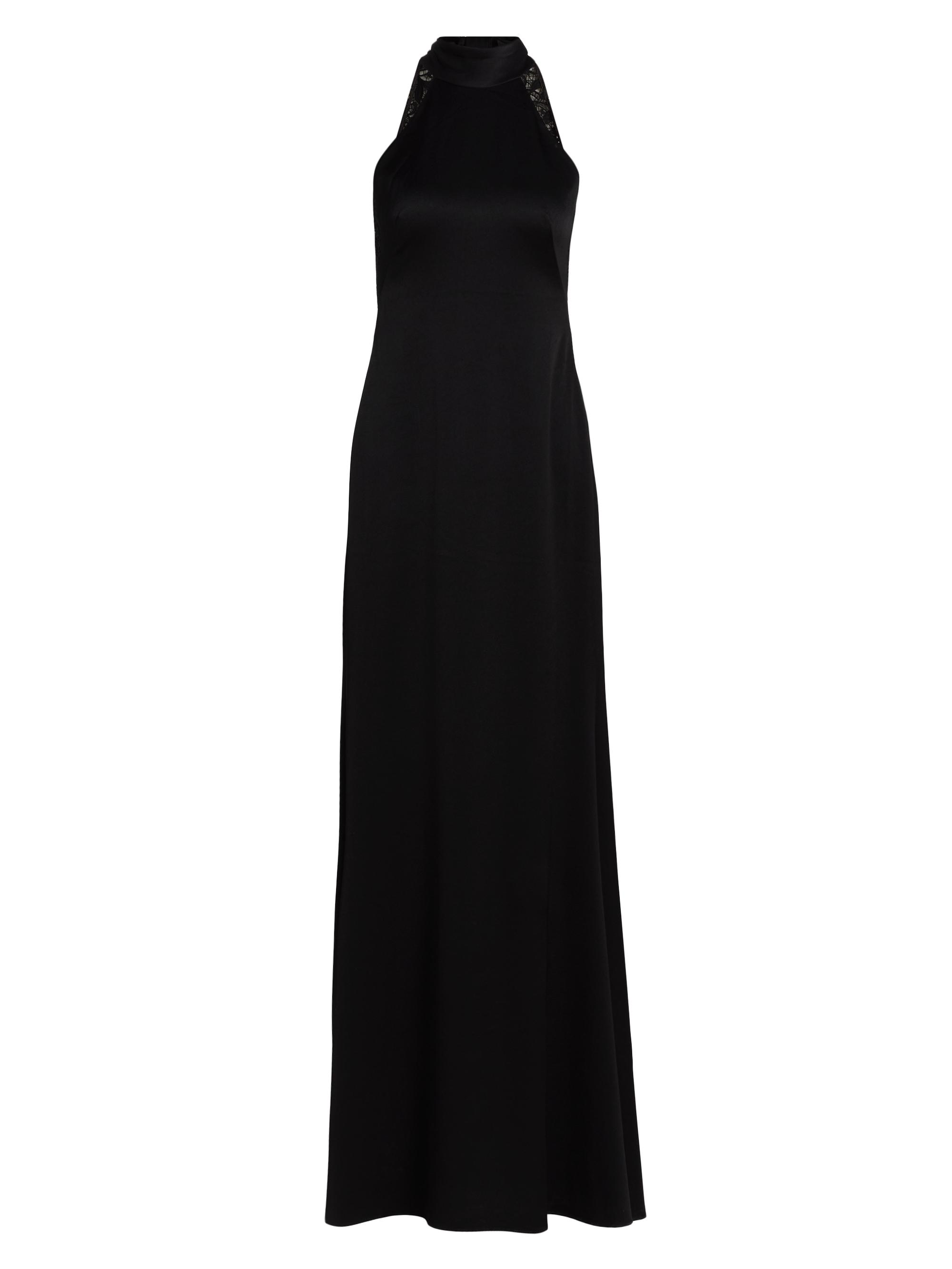 Poppy Satin Halter A-Line Gown