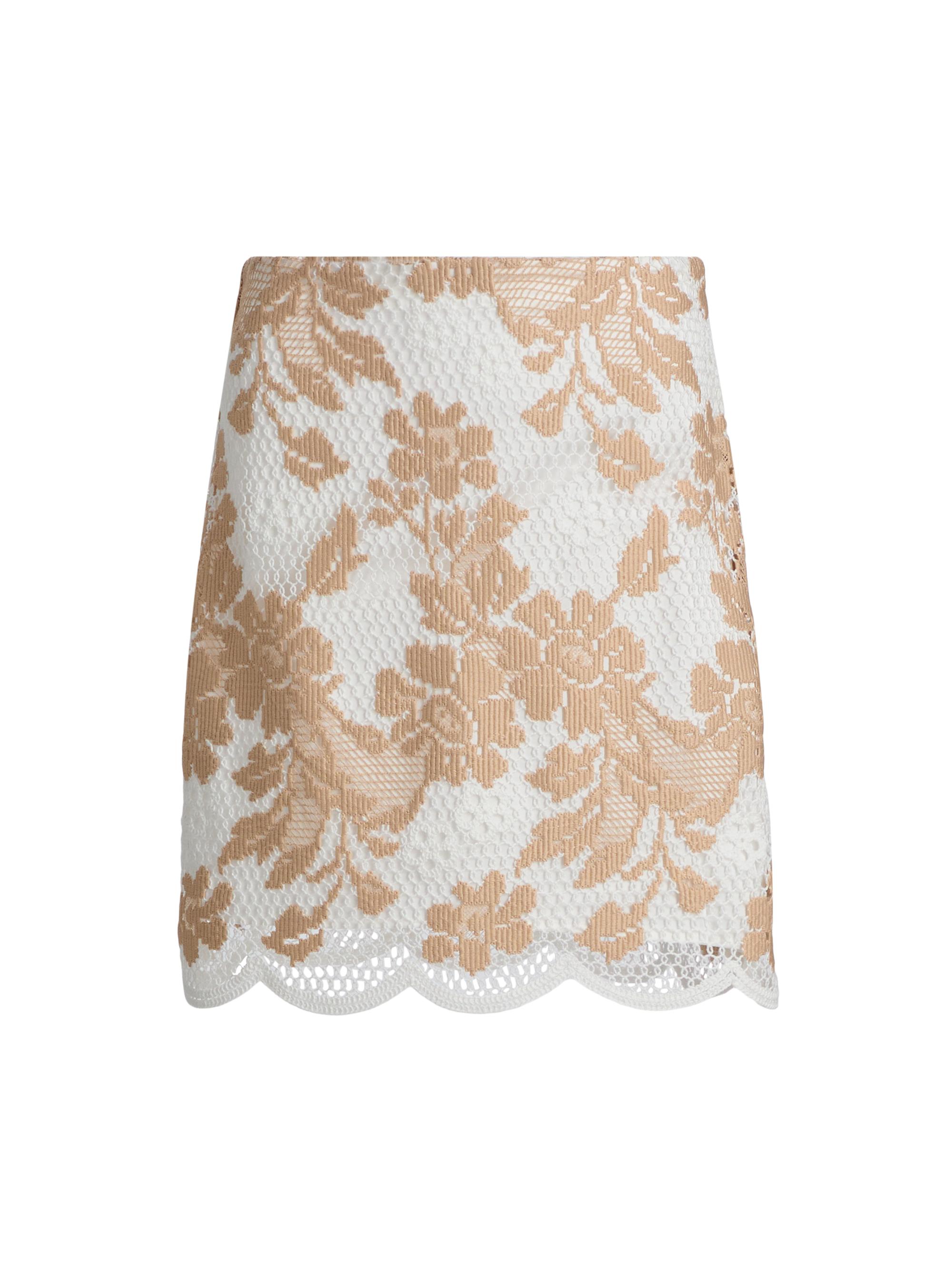 Ungaro Women's Hunter Floral Lace Miniskirt - Natural Multi