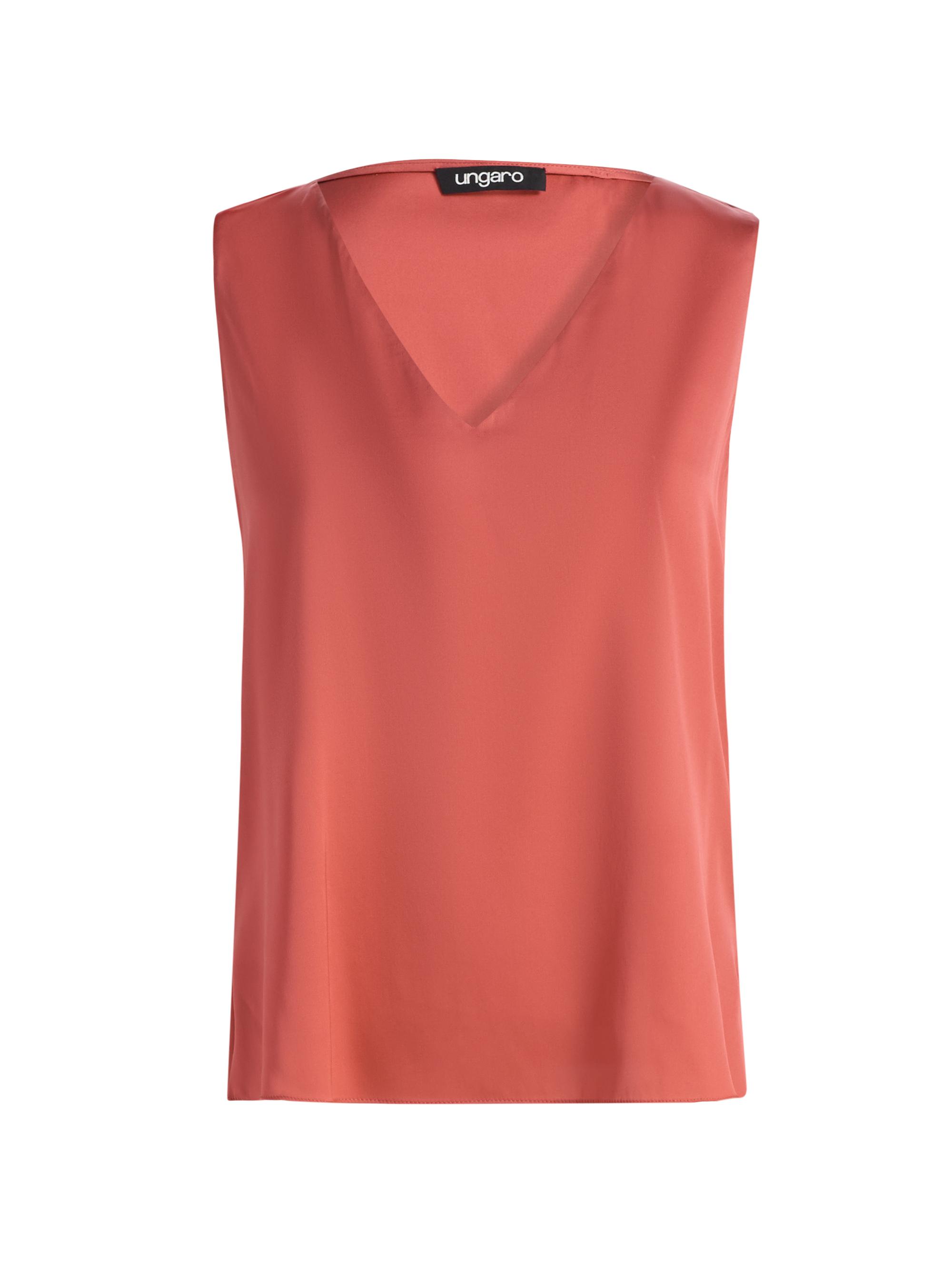 Ungaro Women's Aliza Silk Camisole Blouse - Soft Peach | Thumbnail 8
