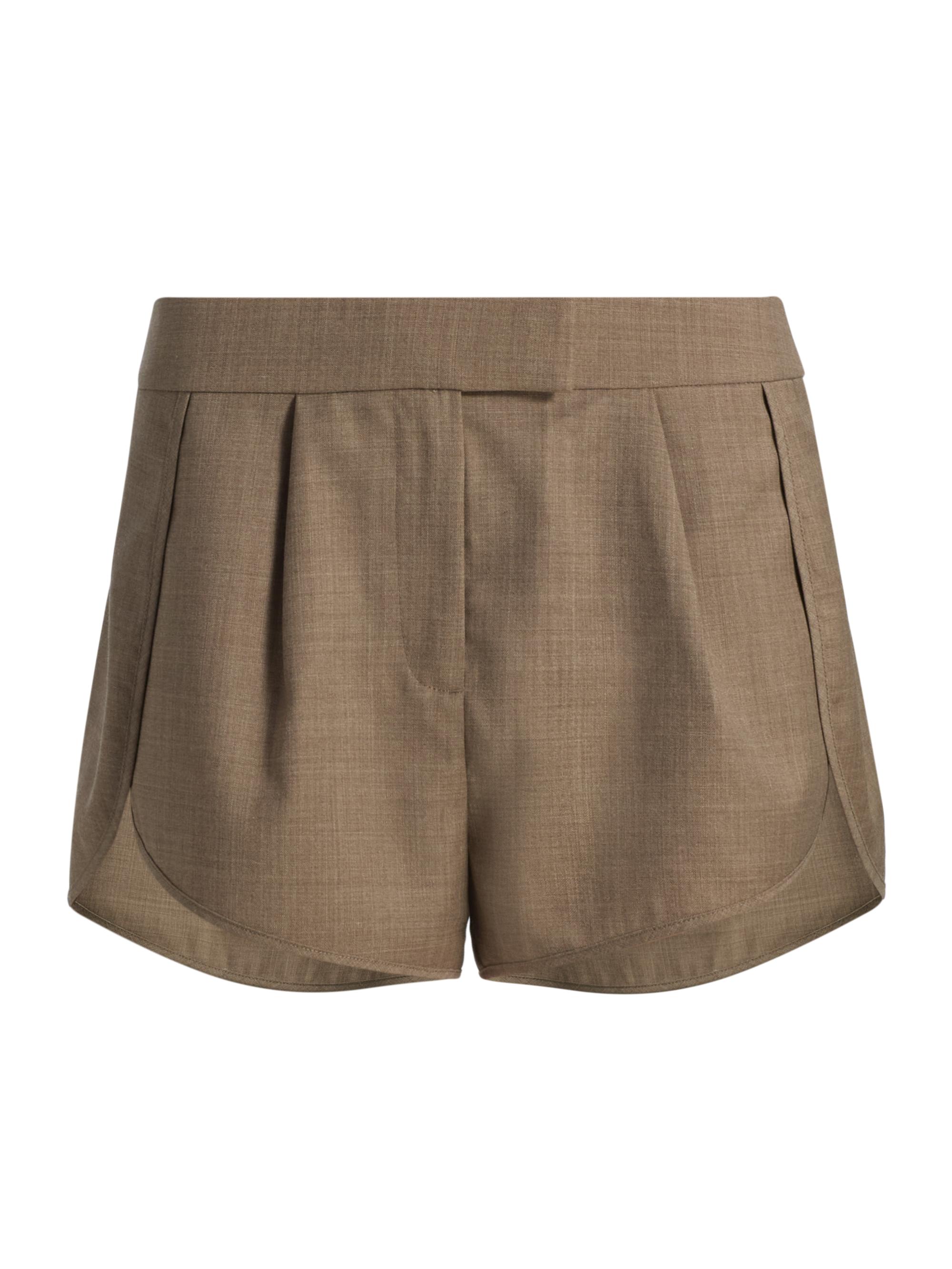 Ronny Kobo Women's Liam Pleated Shorts - Mink