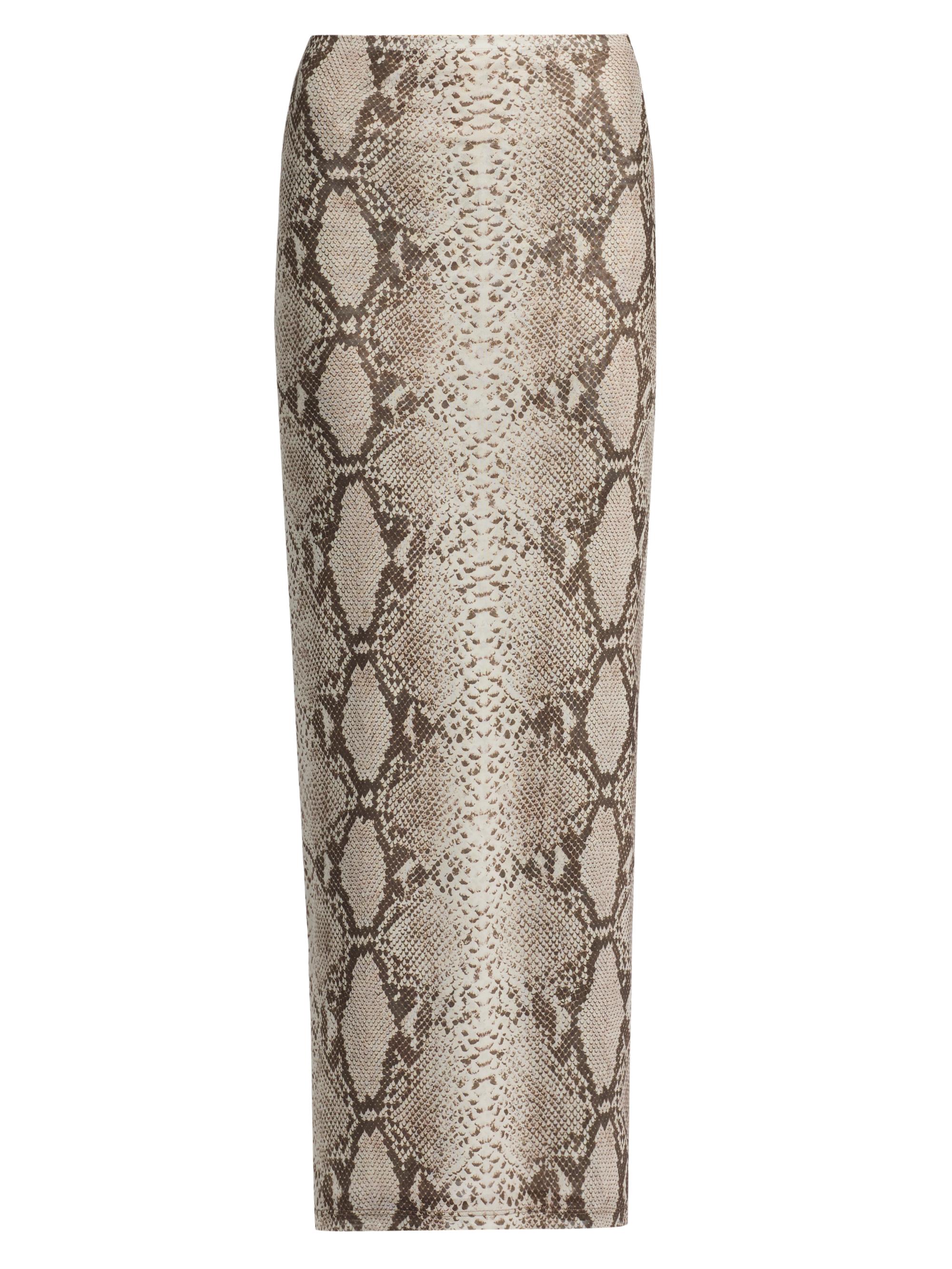 Ronny Kobo Women's Azana Snakeskin-Print Maxi Skirt - Snake Print Natural Multi