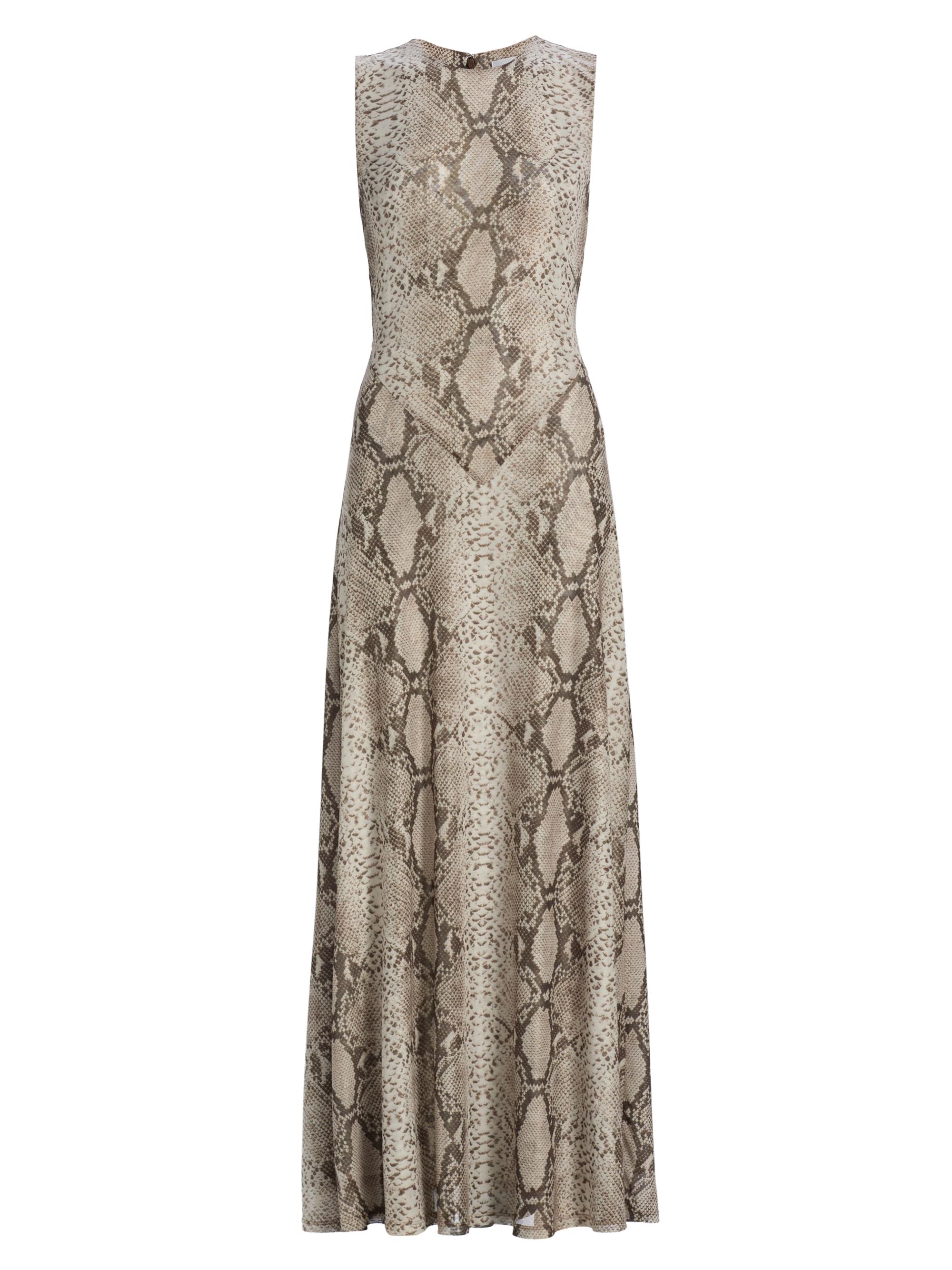 Ronny Kobo Women's Uzina Snake Print Sleeveless Maxi Dress - Snake Print Natural Multi