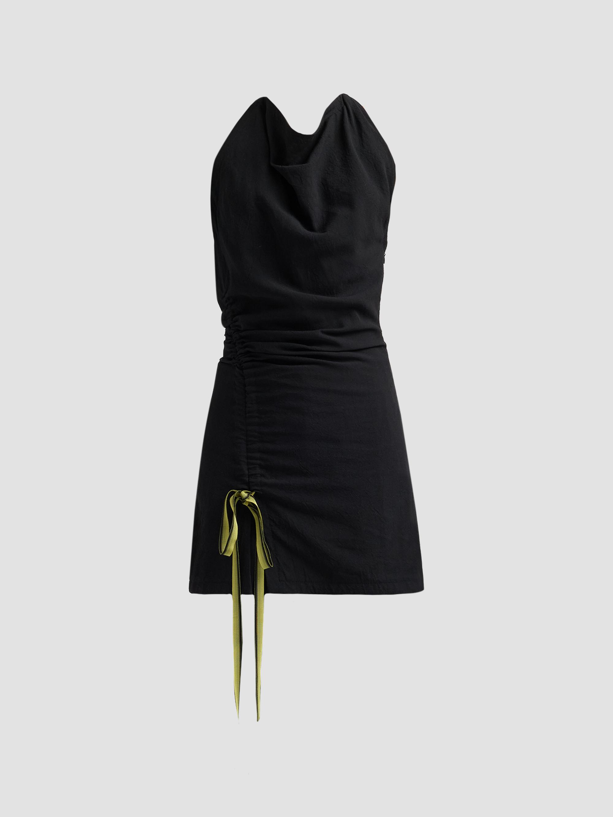 Proenza Schouler Women's Melia Crinkle Halter Top - Black | Thumbnail 6