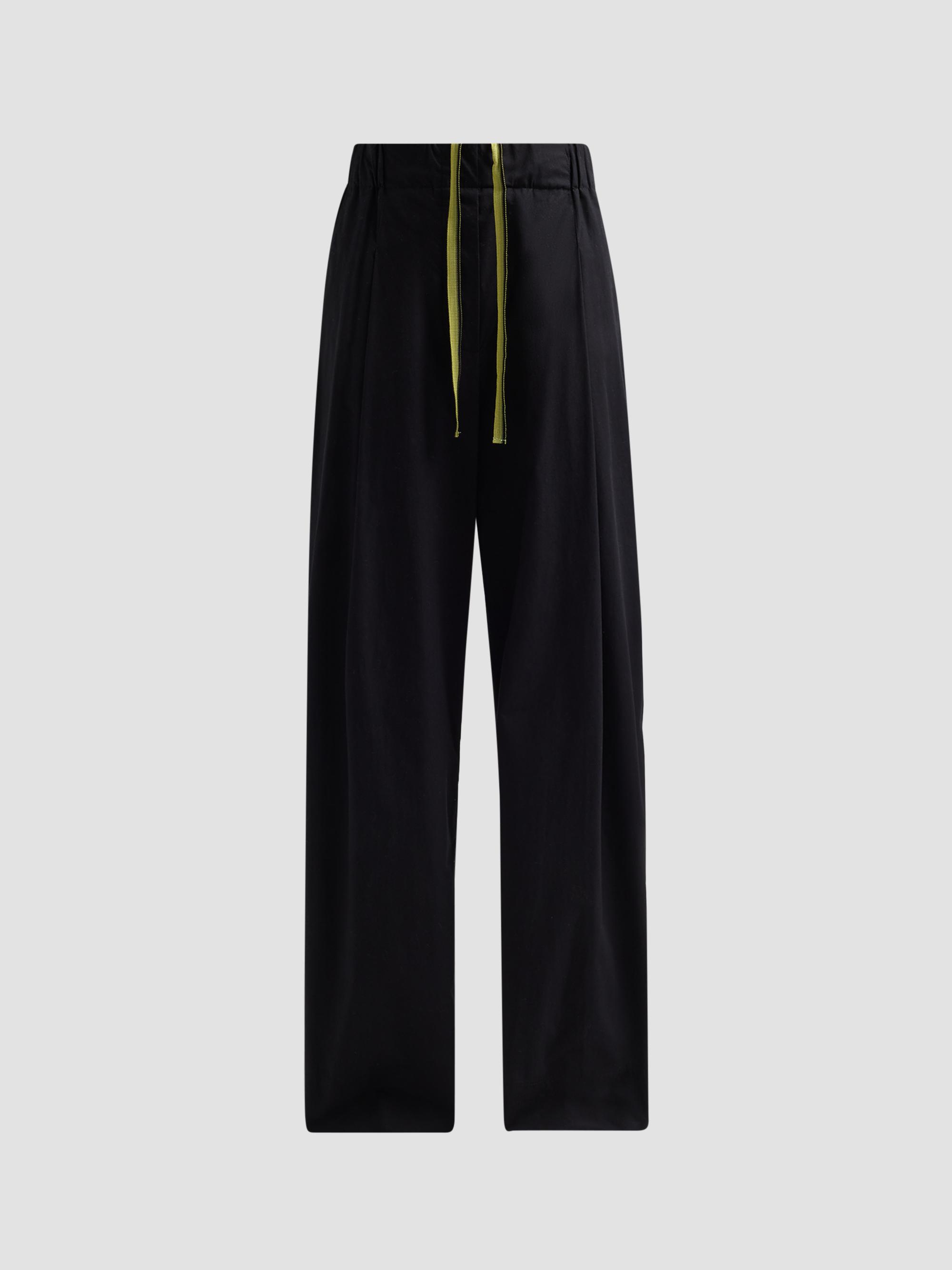 Proenza Schouler Women's Lissia Cotton Drawstring Pants - Black | Thumbnail 6
