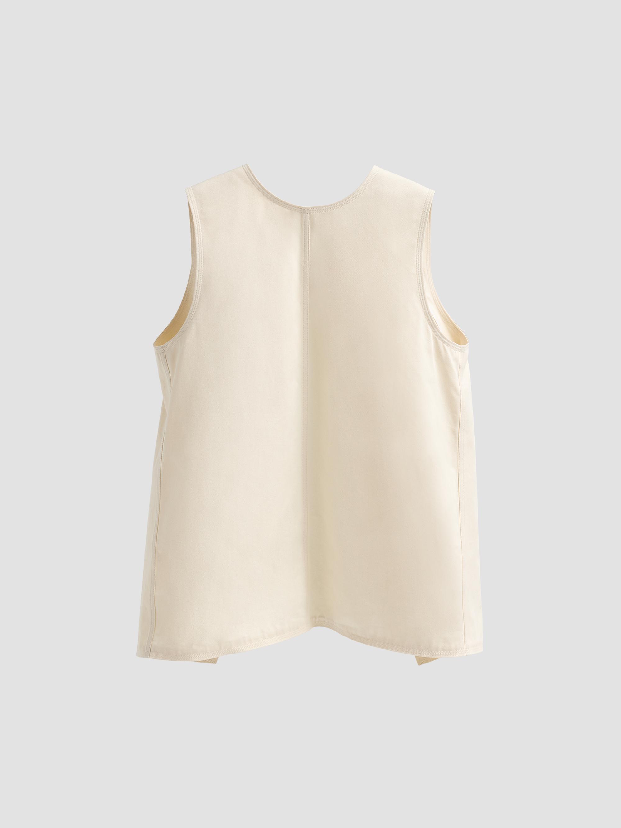 Proenza Schouler Women's Nerina Cotton Drill Top - Marzipan | Thumbnail 6