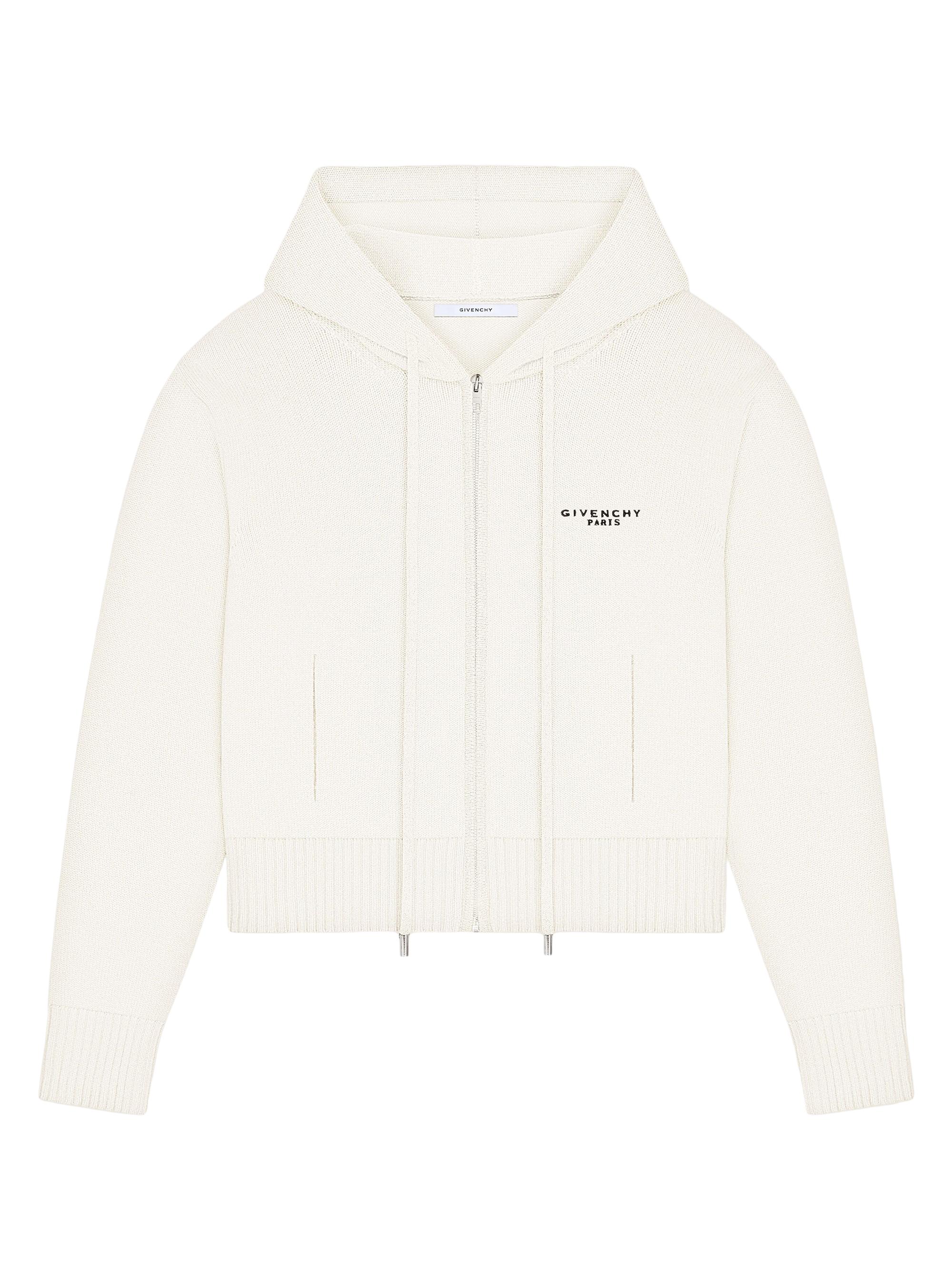 Givenchy Women's Zipped Hoodie in Wool and Cashmere -