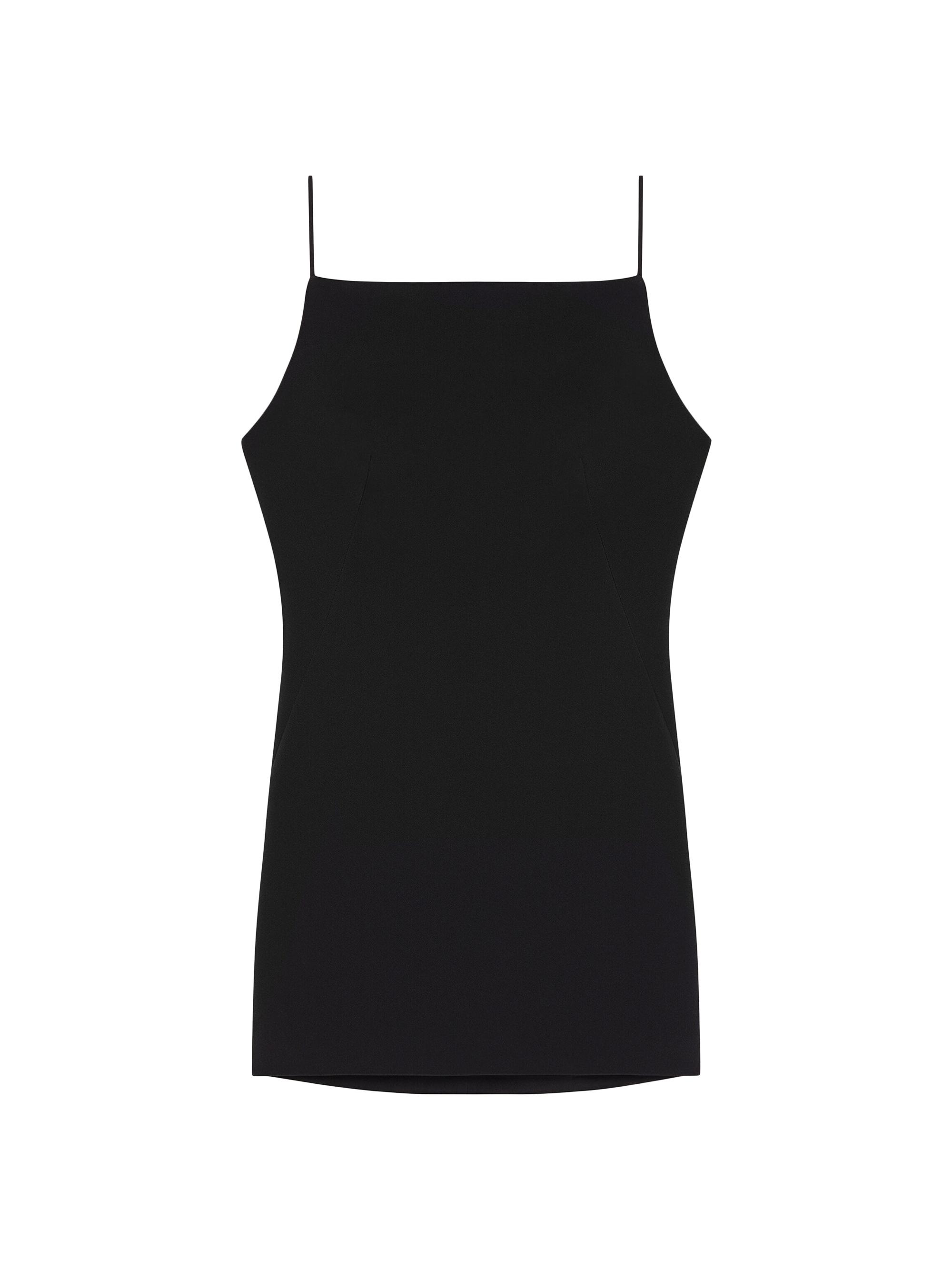 Givenchy Women's Sliced Mini Dress in Crepe Cady - Black