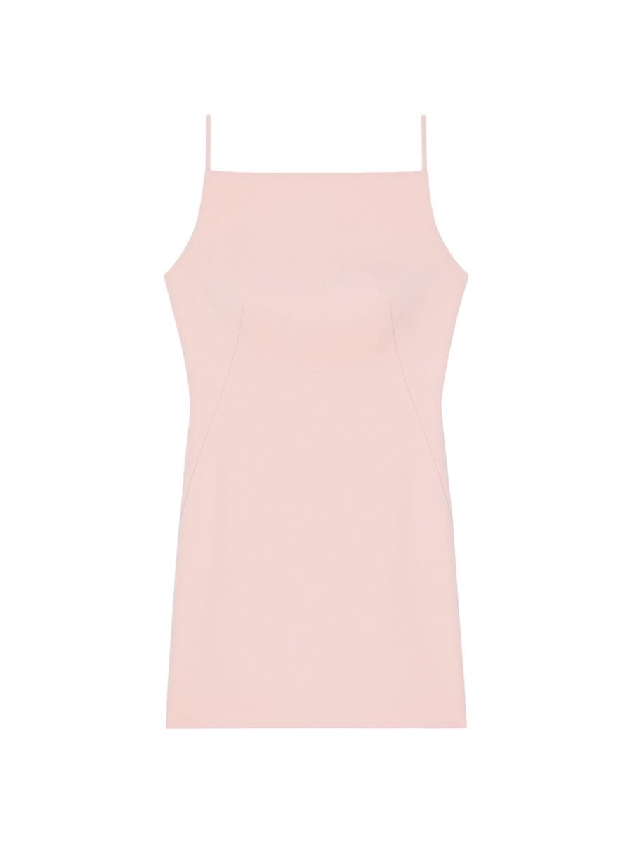 Givenchy Women's Sliced Mini Dress In Crepe Cady In Pink