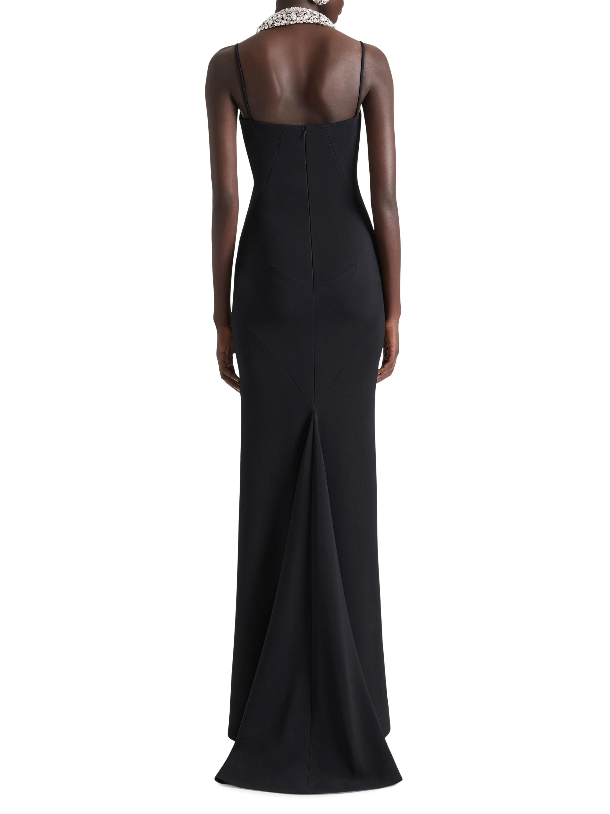 Givenchy Sliced Long Dress in Crepe Cady | Saks Fifth Avenue