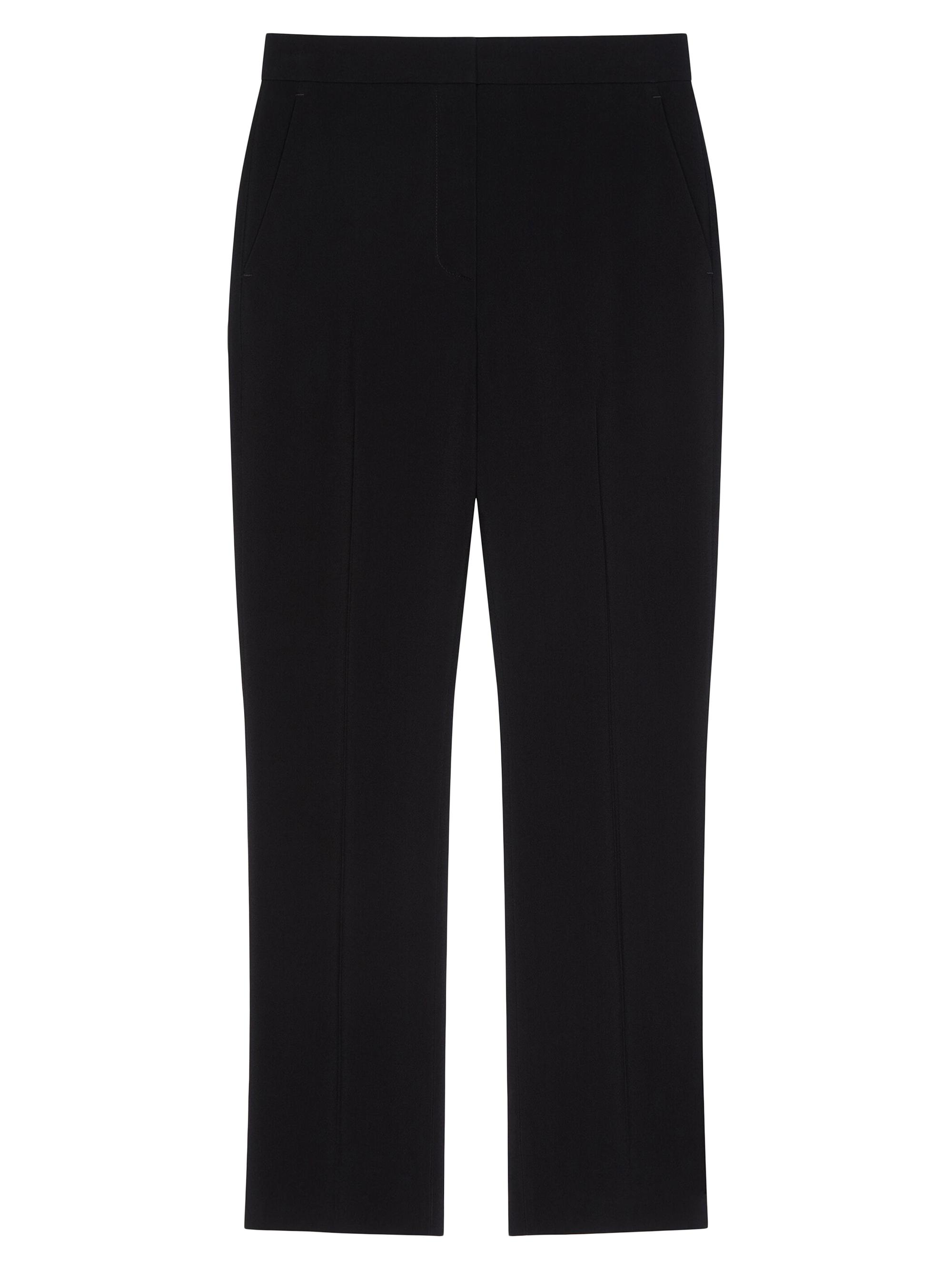 Givenchy Women's Slim Fit Tailored Pants in Wool - Black