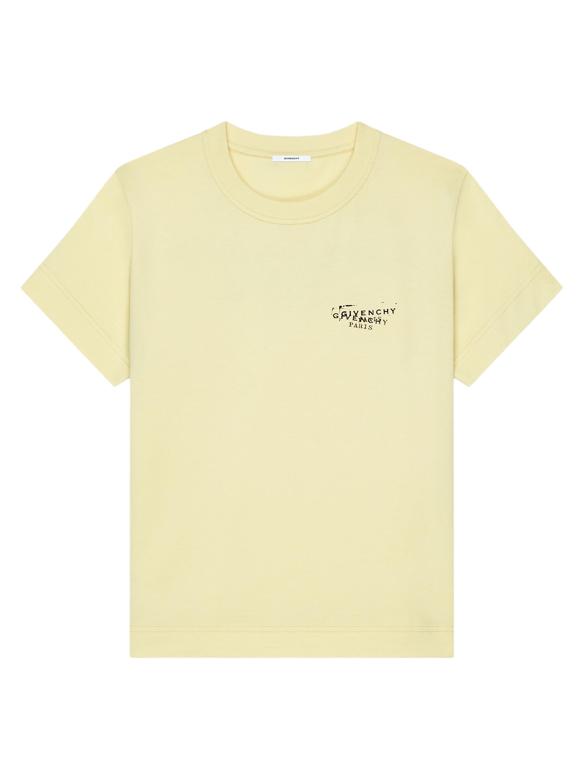 Givenchy Women's T-Shirt in Cotton with Stamp Print - Butter | Thumbnail 5