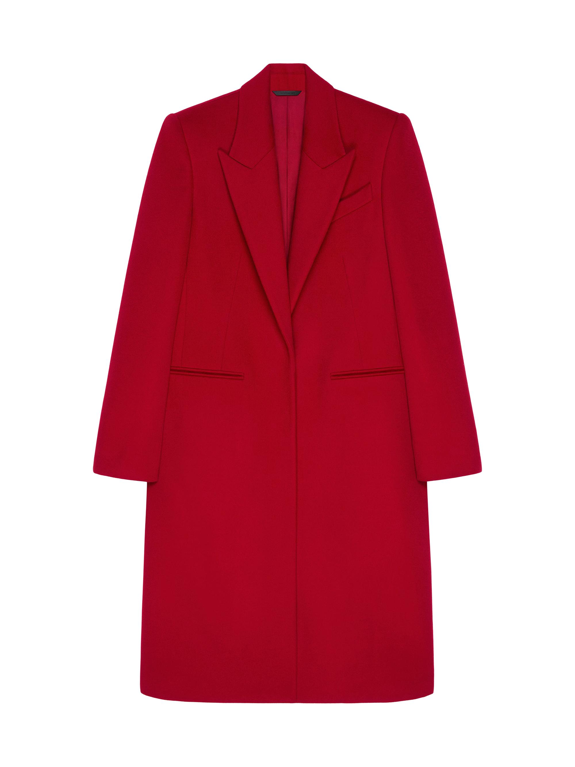 Givenchy Women's Coat in Wool - Dark Red