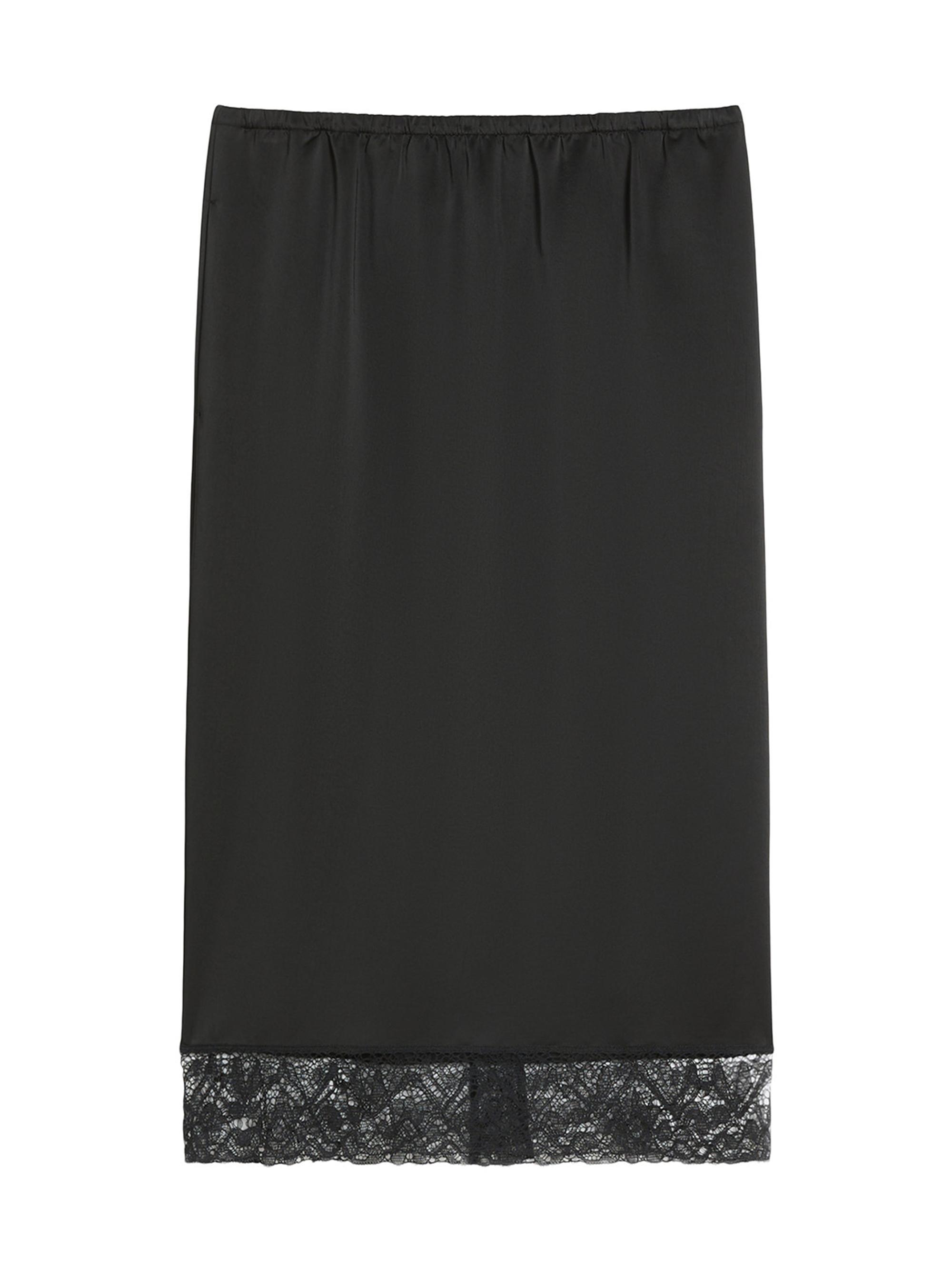 Weekend Max Mara Women's Washed Satin Skirt - Black
