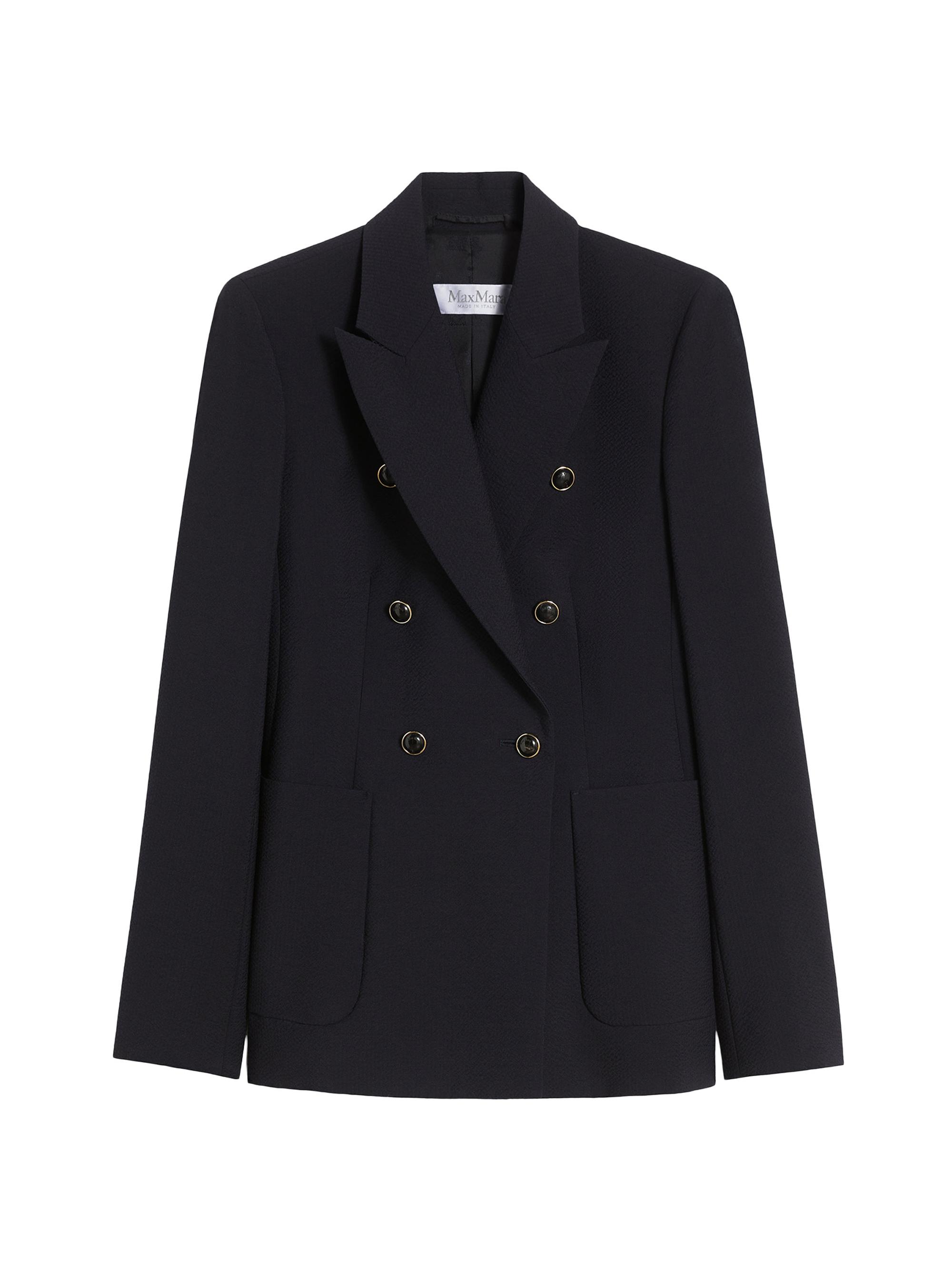 Max Mara Women's Wool Blend Seersucker Blazer - Ultramarine