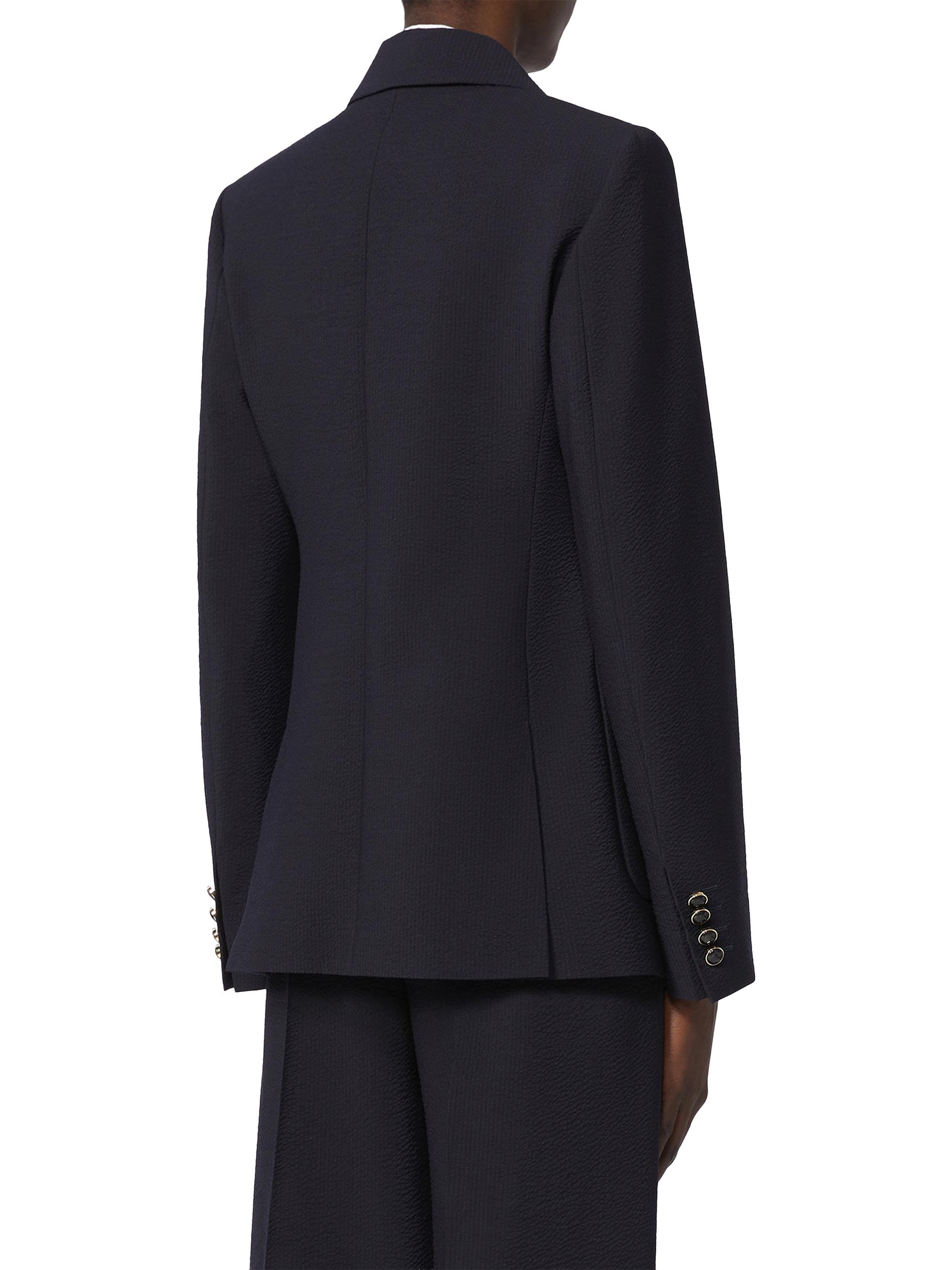 Max Mara Women's Wool Blend Seersucker Blazer - Ultramarine | Thumbnail 3